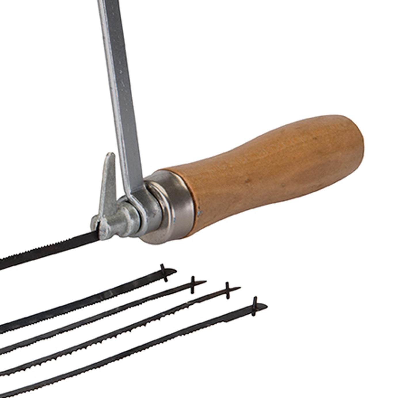 Coping Saw & 5 Blades - 170mm 360° Blade Angle Adjust Cutting Circles Curves