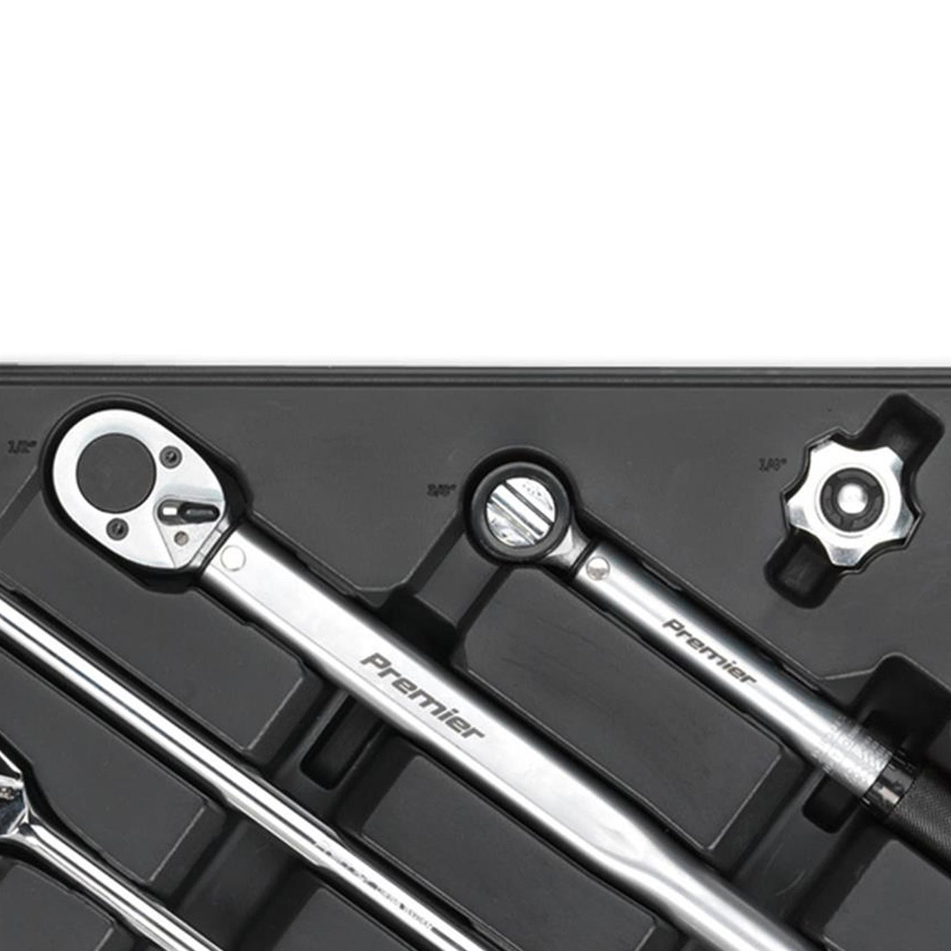 Sealey Tool Tray with Ratchet, Torque Wrench, Breaker Bar etc 13pc