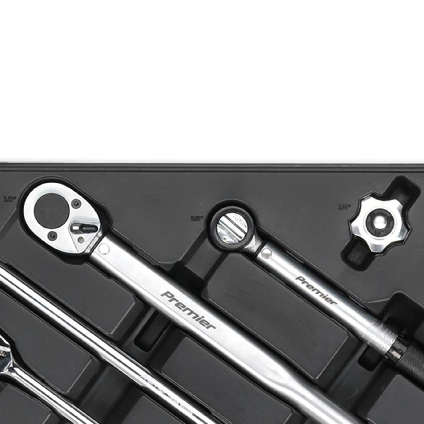 Sealey Tool Tray with Ratchet, Torque Wrench, Breaker Bar etc 13pc
