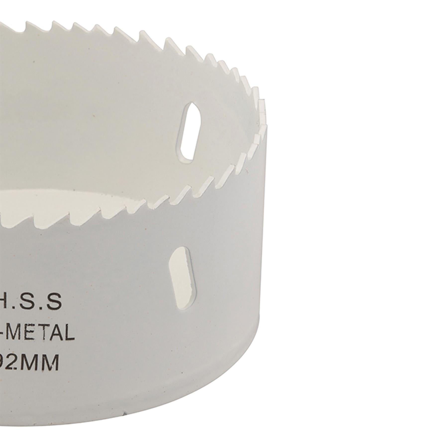 Heavy Duty Bi-Metal Holesaw 92mm Variable Pitch Steel Wood Metal Pvc Fast Clean