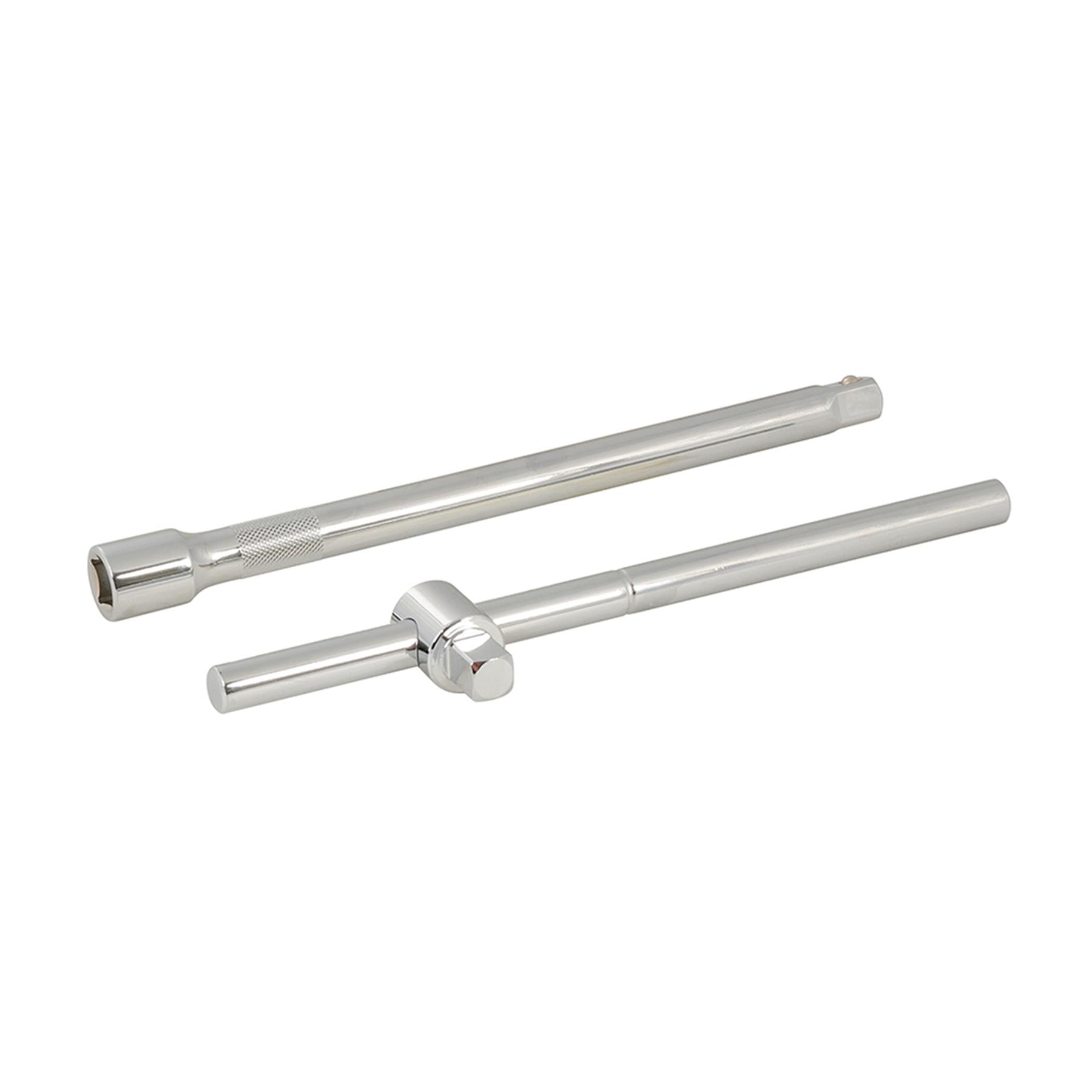 21Pce 2" Drive Metric Wrench Set 1/2" Drive Chrome Vanadium Sliding T-Bar