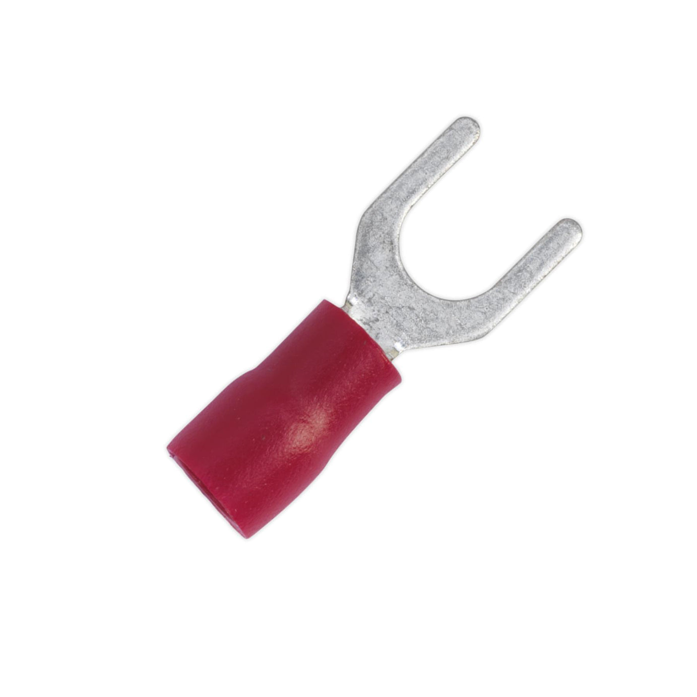 Easy-Entry Fork Terminal 5.3mm (2BA) Red Pack of 100. Sealey