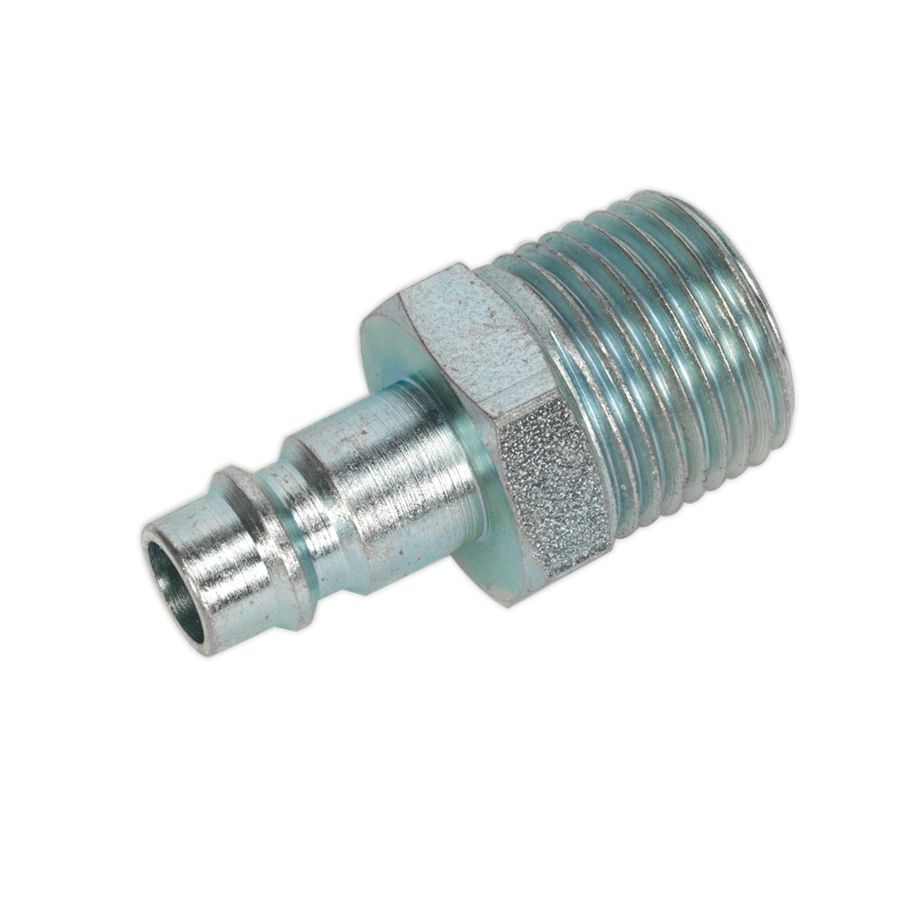Sealey Screwed Male Adaptor Air Line Connector Quick Coupling 1/2"BSPT Pack of 2