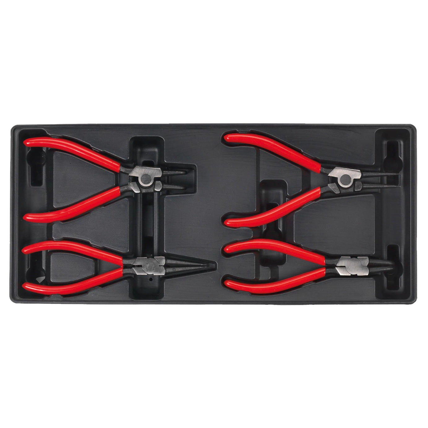 Sealey Tool Tray with Circlip Pliers Set 4pc