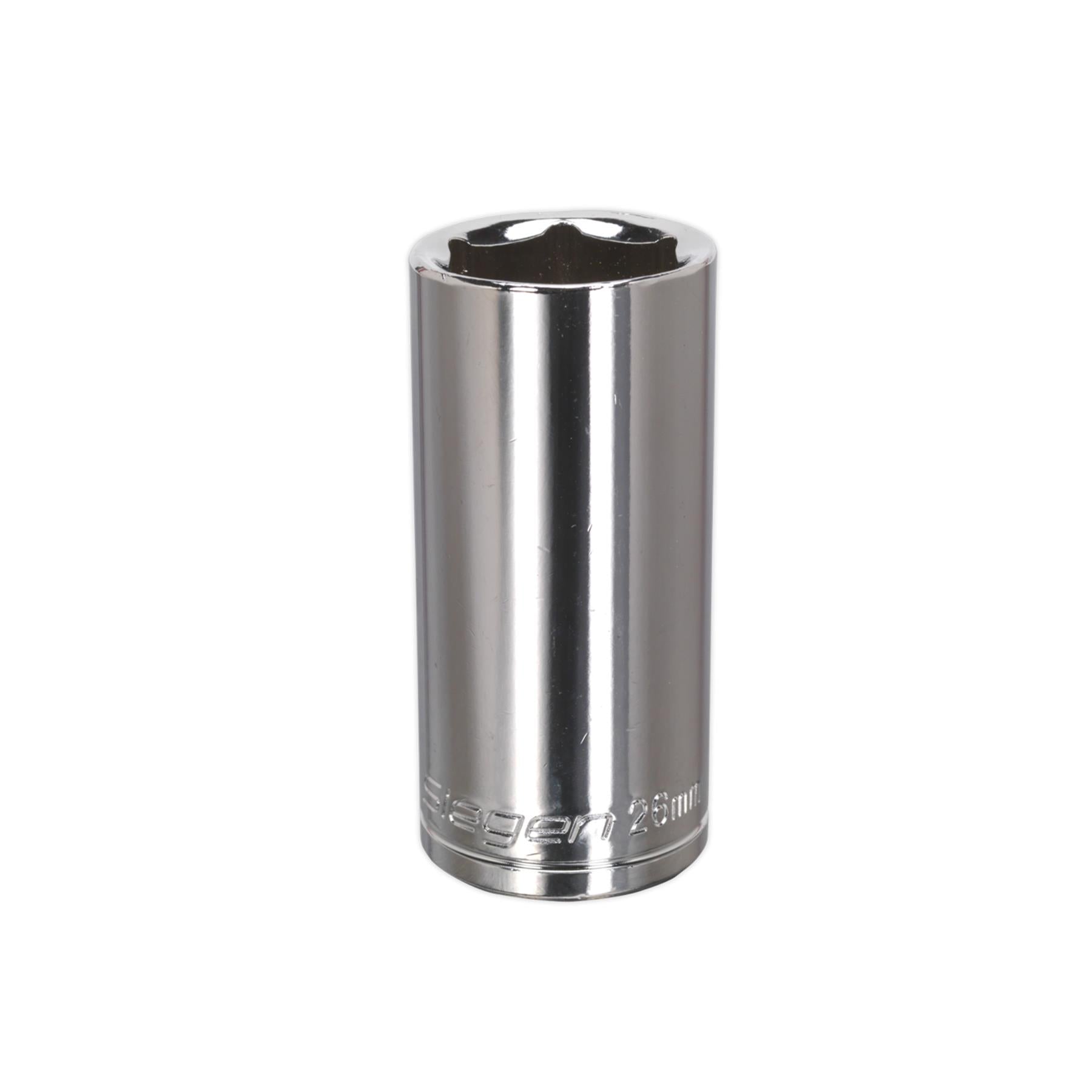 Sealey WallDrive Socket 26mm Deep 1/2"Sq Drive