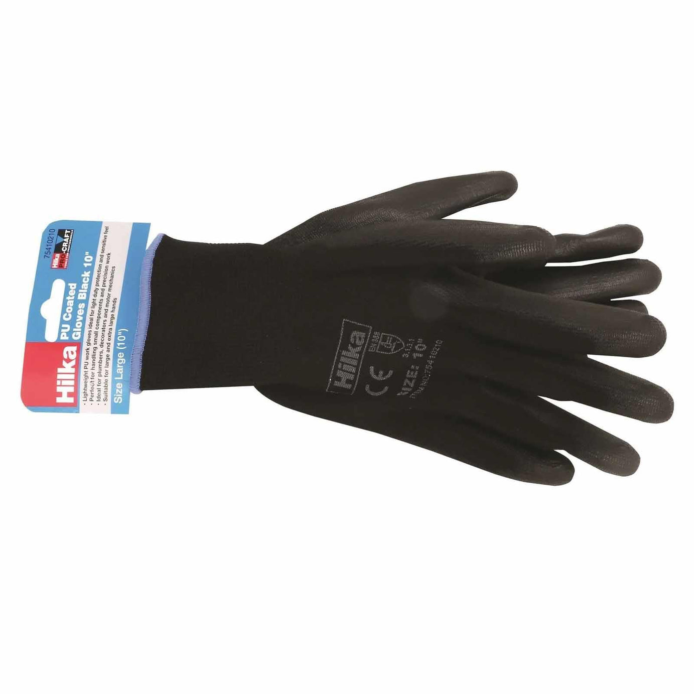 Black PU Work Gloves