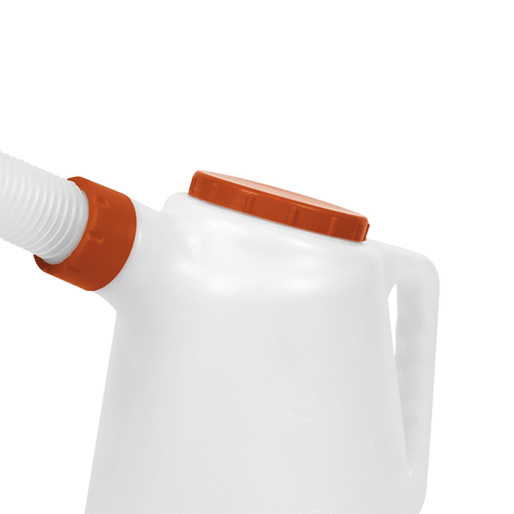 Sealey Oil Container with Red Lid & Flexible Spout 5L