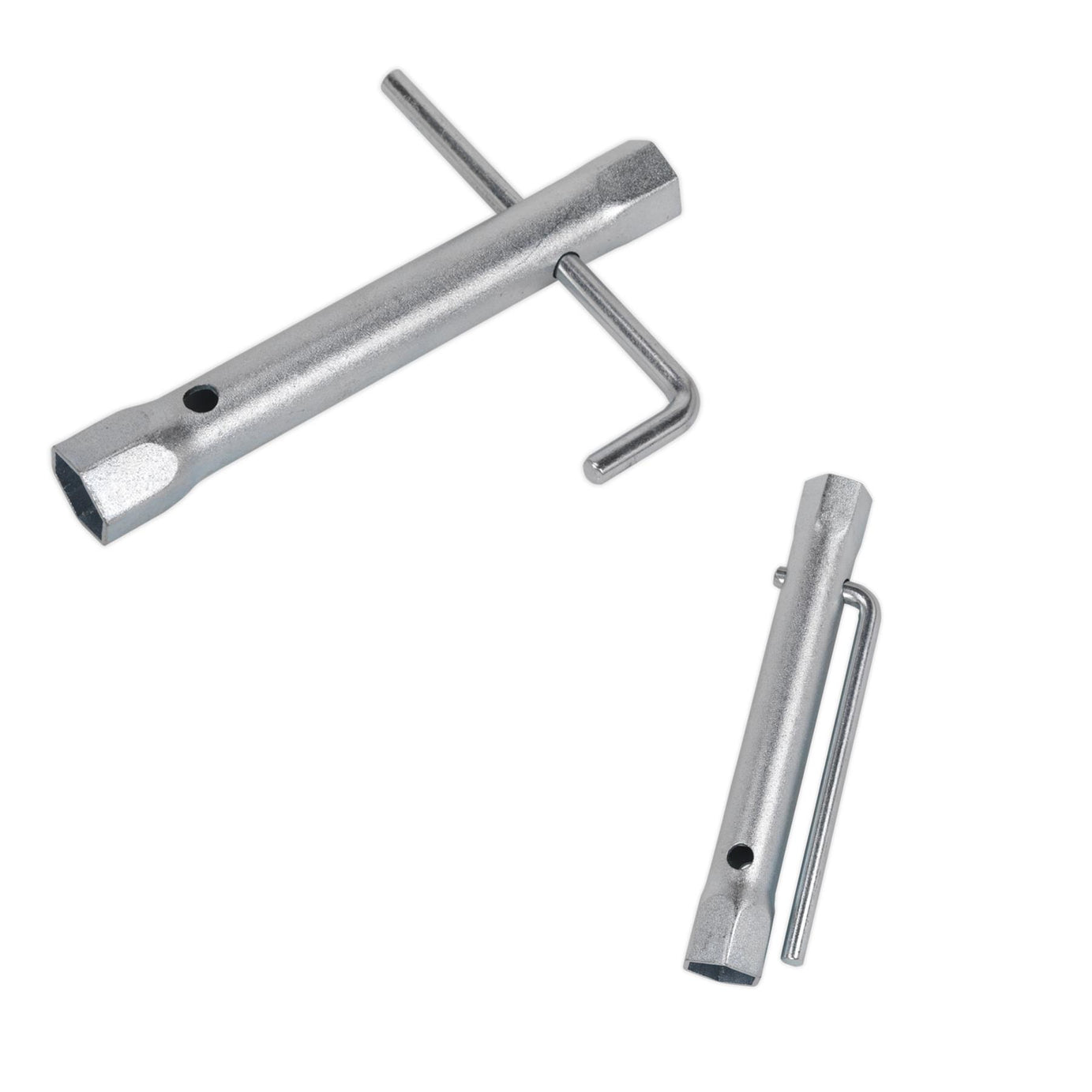 Sealey Double End Long Reach Spark Plug Box Spanner 18/21mm + L-Bar