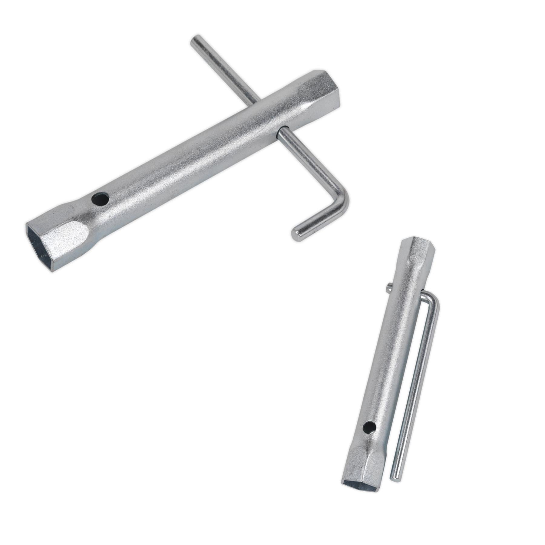 Sealey Double End Long Reach Spark Plug Box Spanner 18/21mm + L-Bar