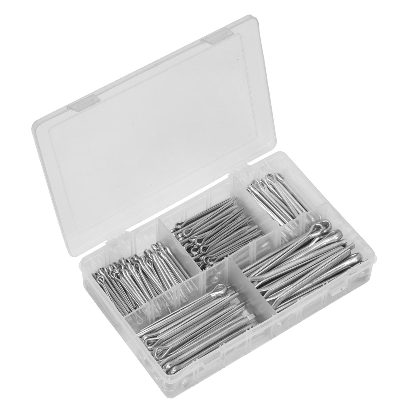 Sealey Assorted Split Pin Cotter Pins Large Sizes Imperial & Metric 230pcs