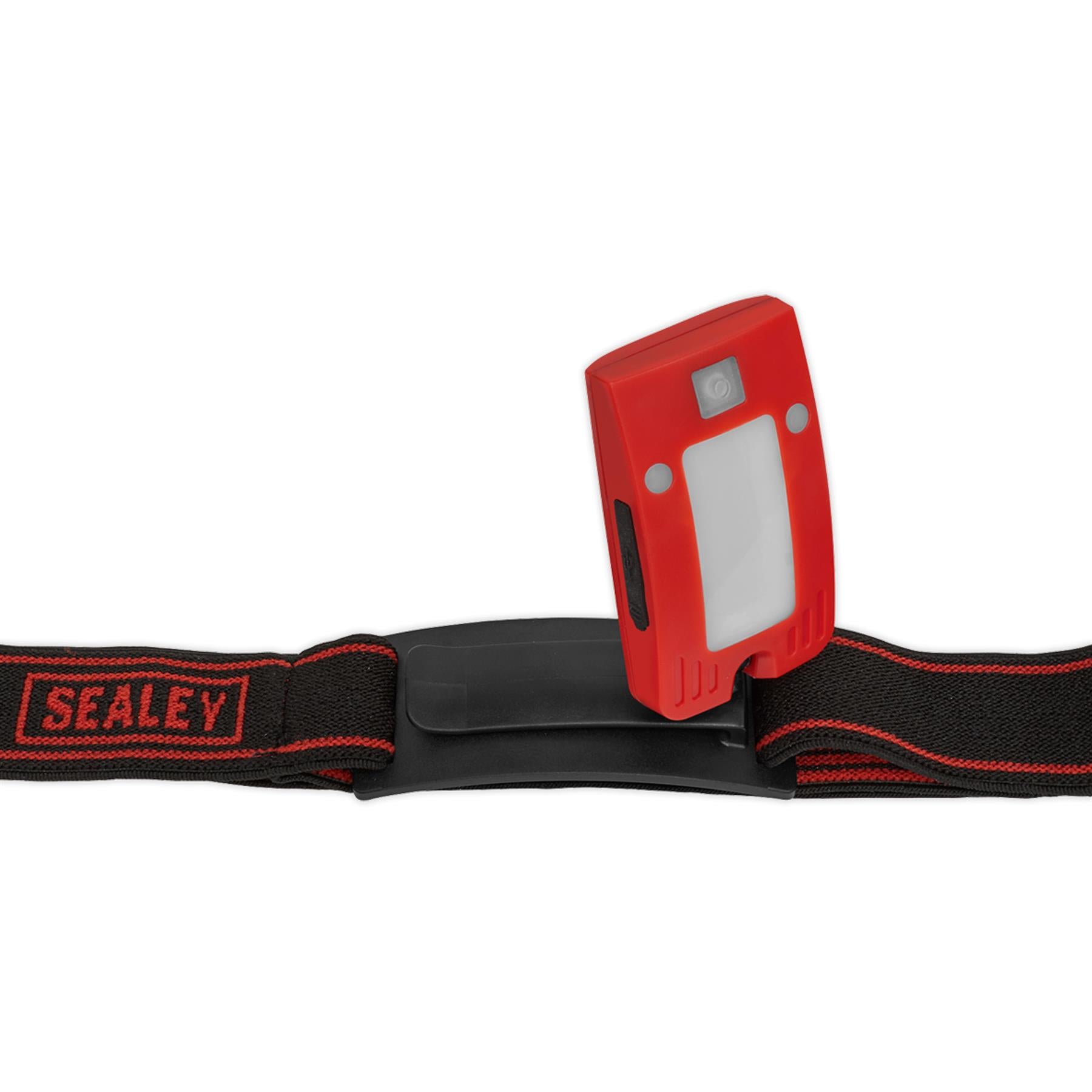 Sealey Rechargeable Head Torch Auto-Sensor Red 2W COB LED