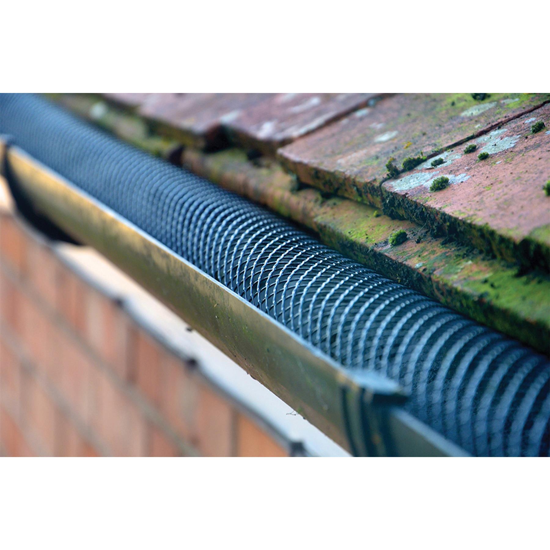 Gutter Guard 5m X 160mm Weatherproof Prevents Leaves Debris Block Easy Install