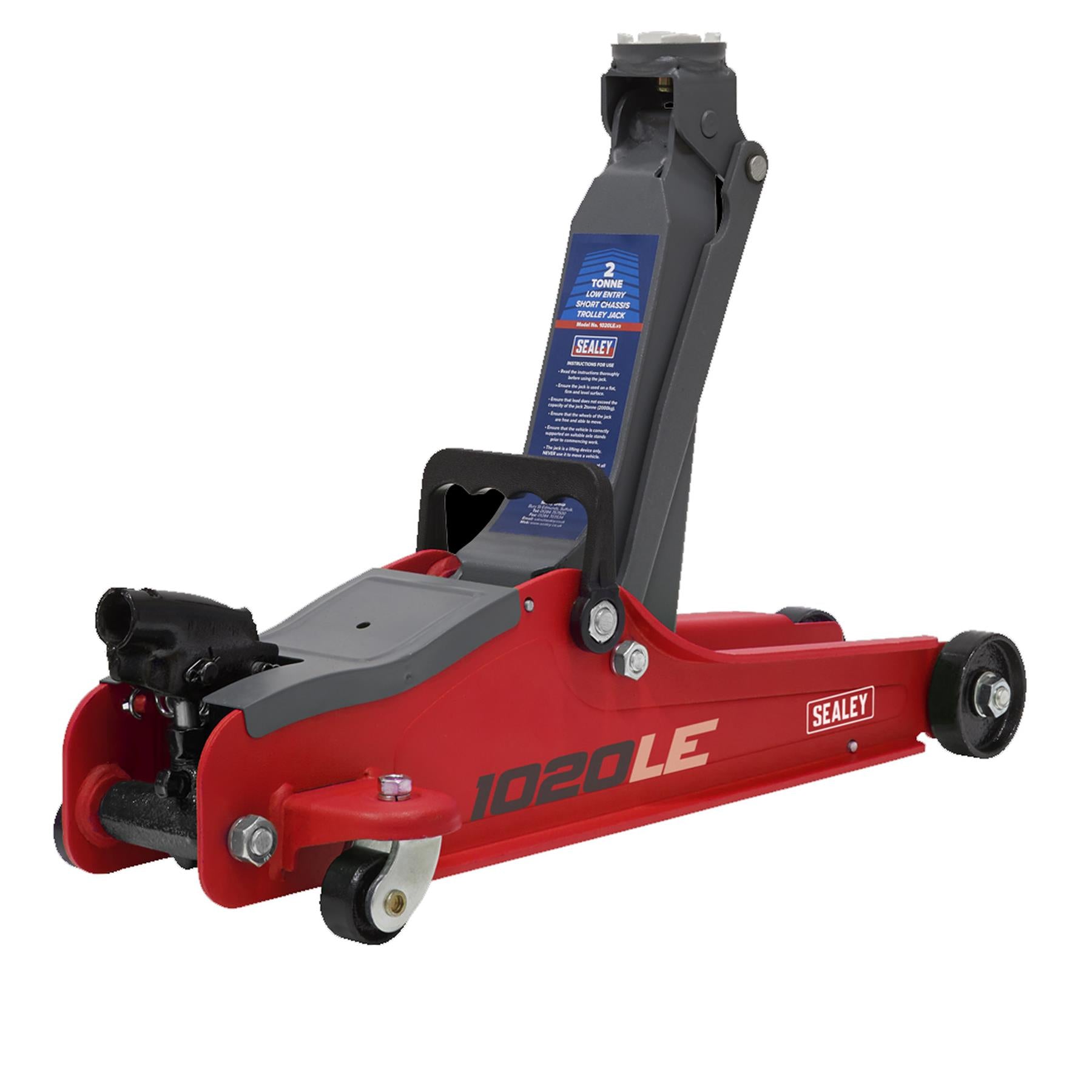 Sealey Trolley Jack Stand Hydraulic Lift Car Van Jeep Lifting 2 Tonne Floor Jack