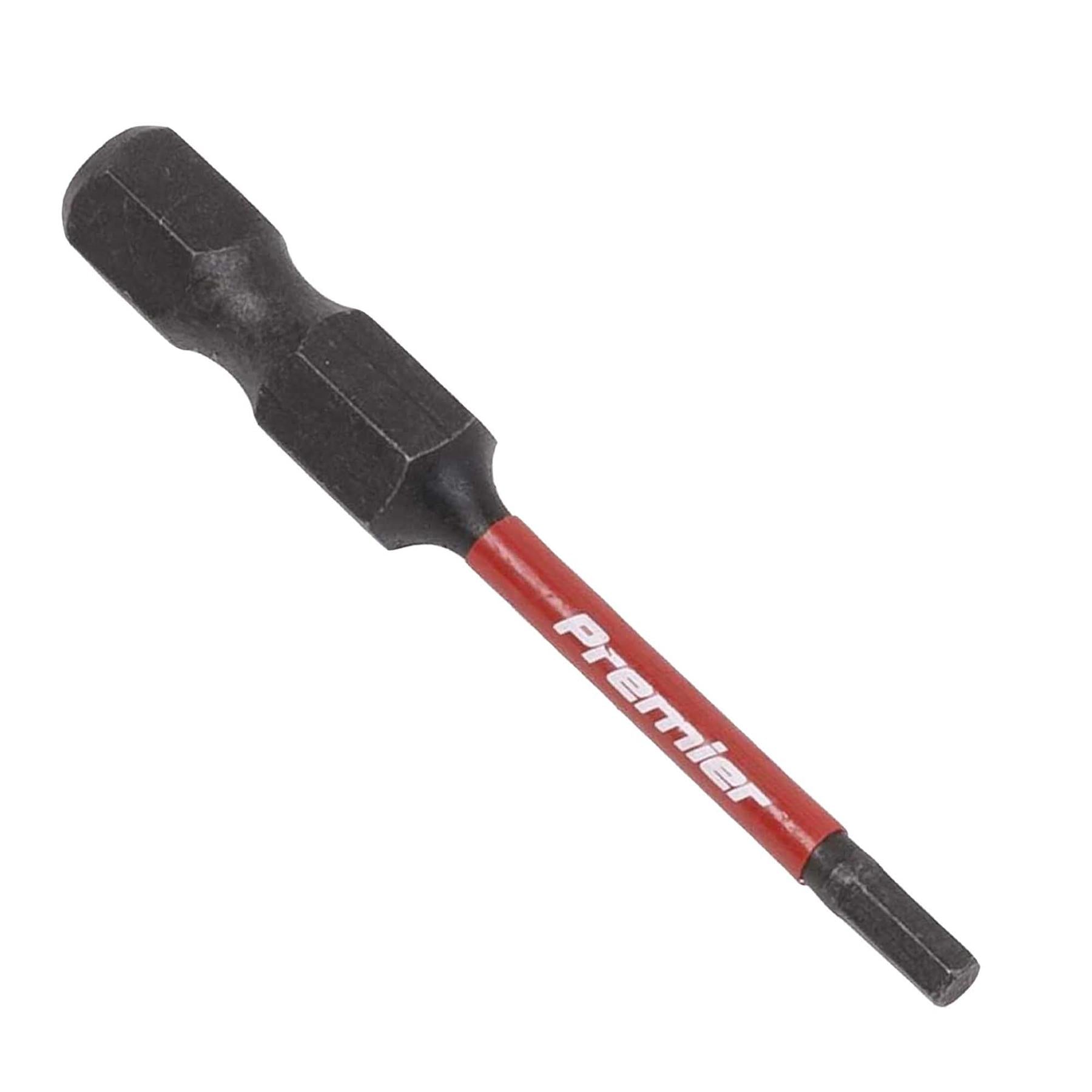 Hex 2.5mm Impact Power Tool Bits 50mm - 3pc