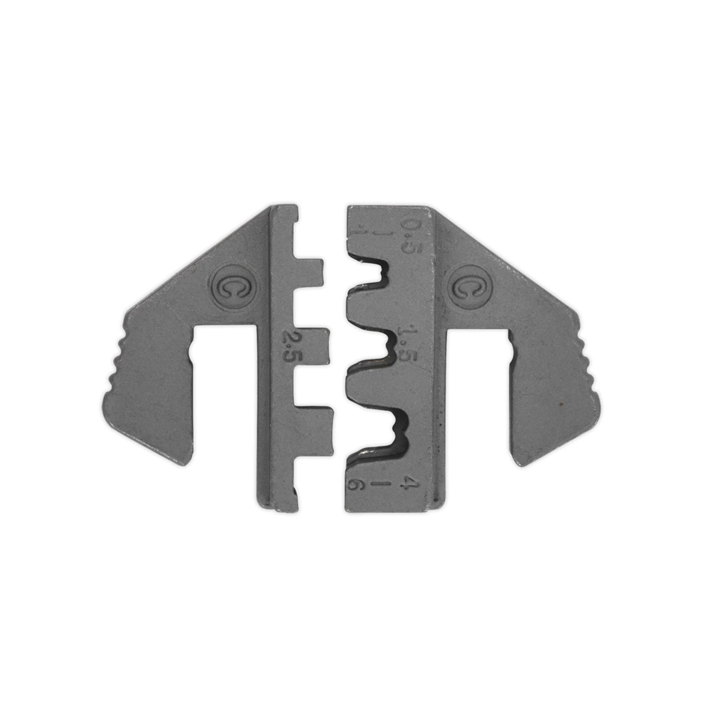 Sealey Open Barrel Crimping Jaws  Hardened And Tempered