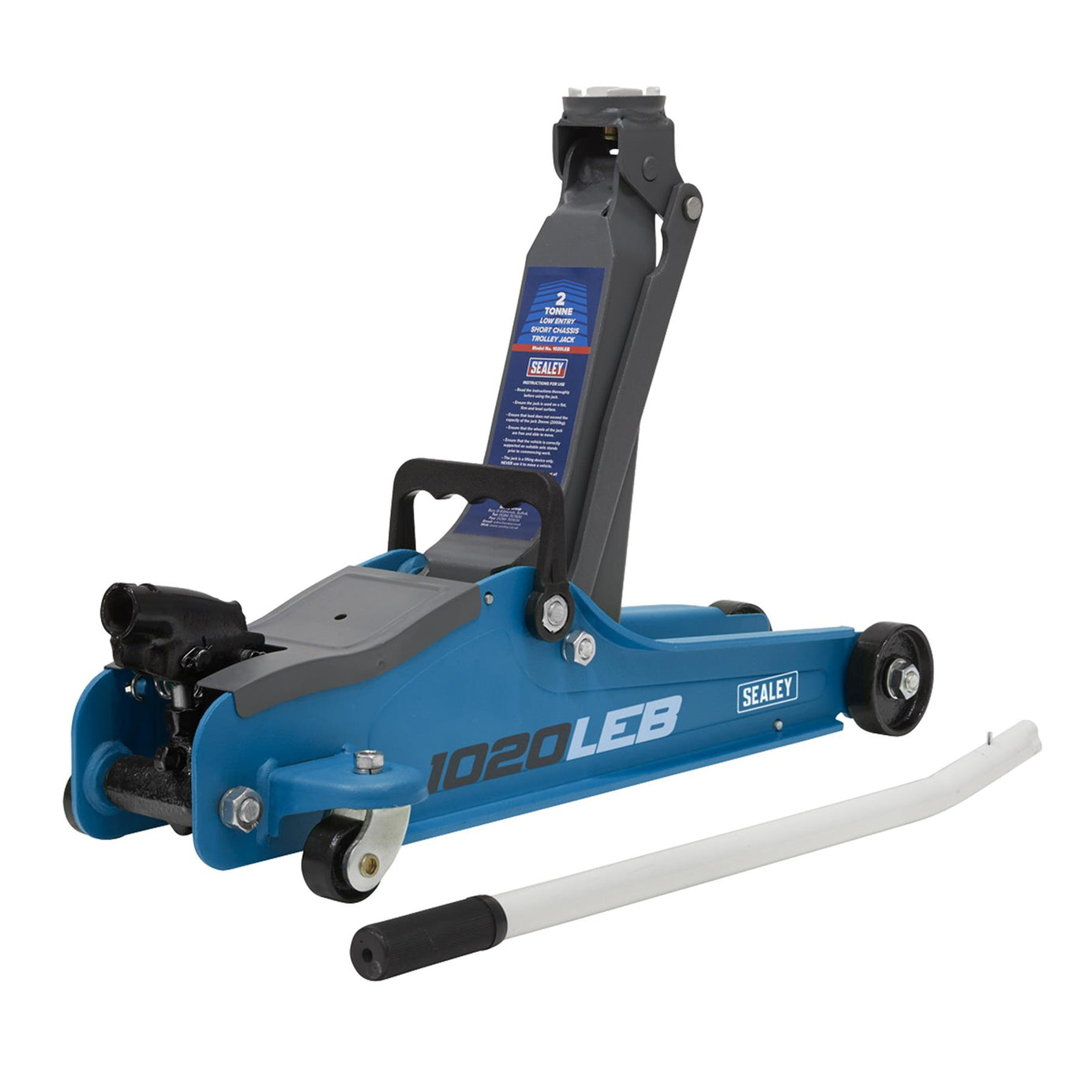 Sealey 2 Tonne Low Profile Trolley Jack Hydraulic Lift Heavy Duty Car Floor Blue