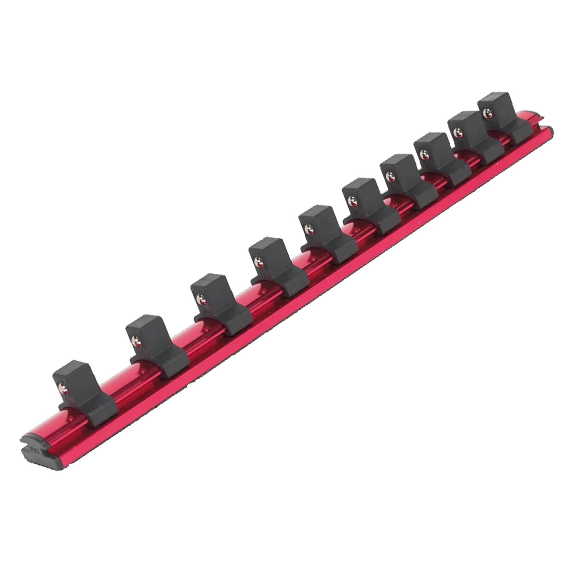 Sealey Socket Retaining Rail Magnetic 1/2"Sq Drive 10 Clips