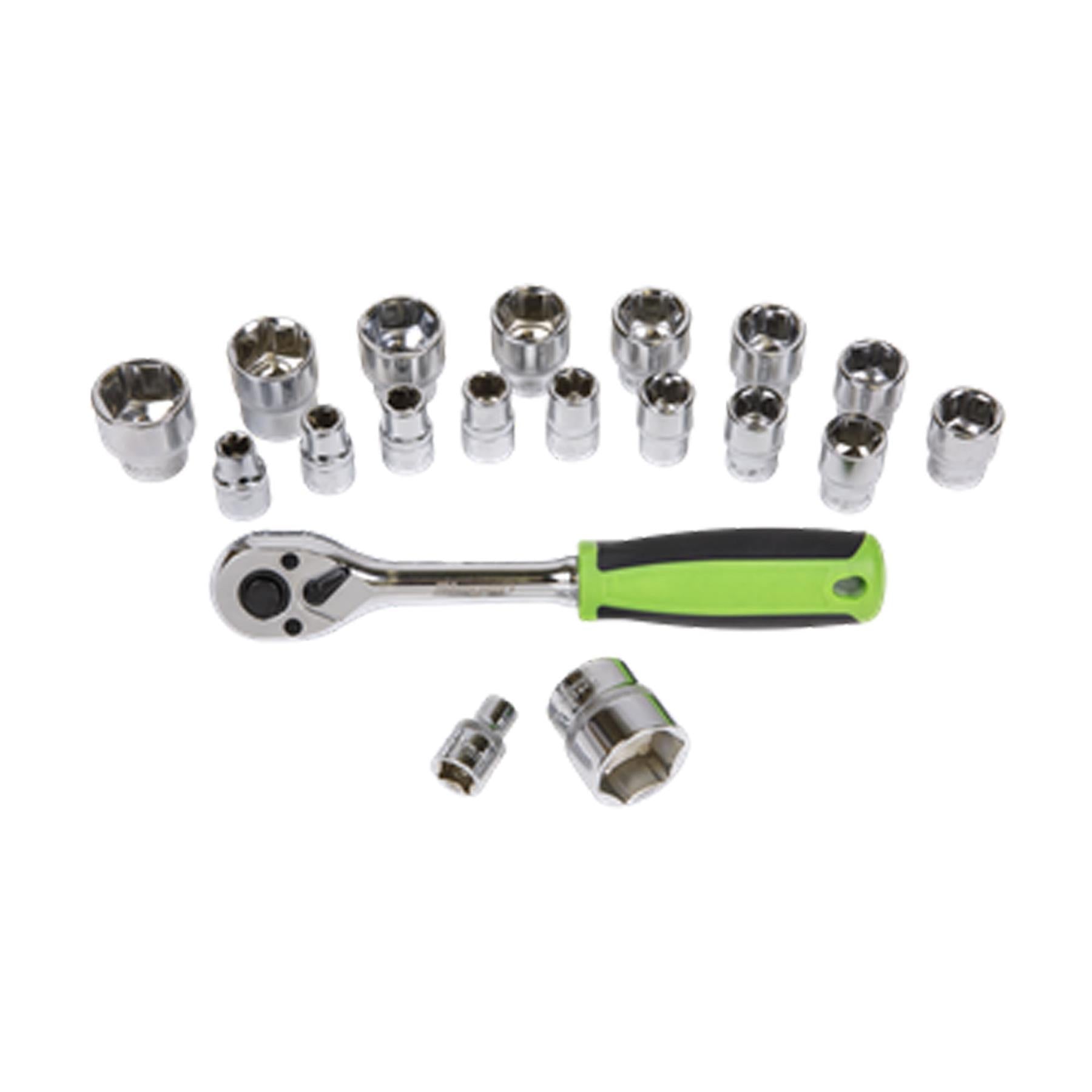 Sealey Socket Set 19pc 3/8"Sq Drive 6pt WallDrive� Metric