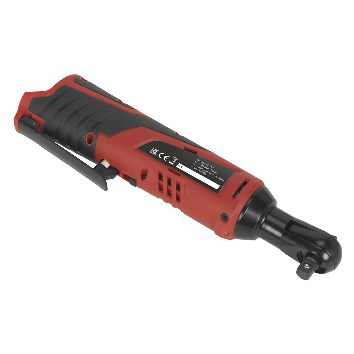 Sealey CP1202KIT Cordless Ratchet Wrench Kit 3/8"Sq Drive 12V Li-ion 2 Batteries