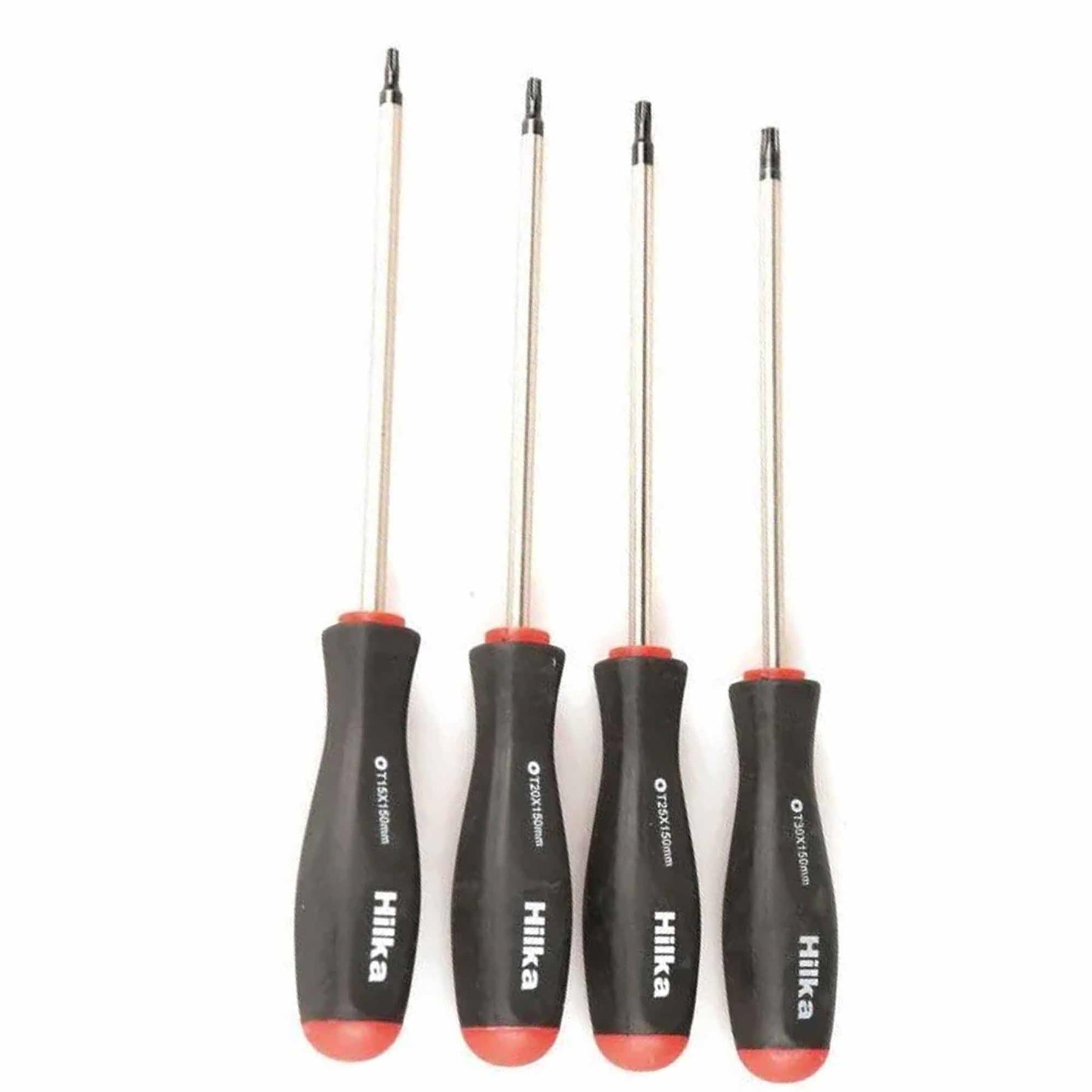 4Pc Extra Long Star Torx Screwdriver Set T15 T20 T25 T30 Garage Workshop