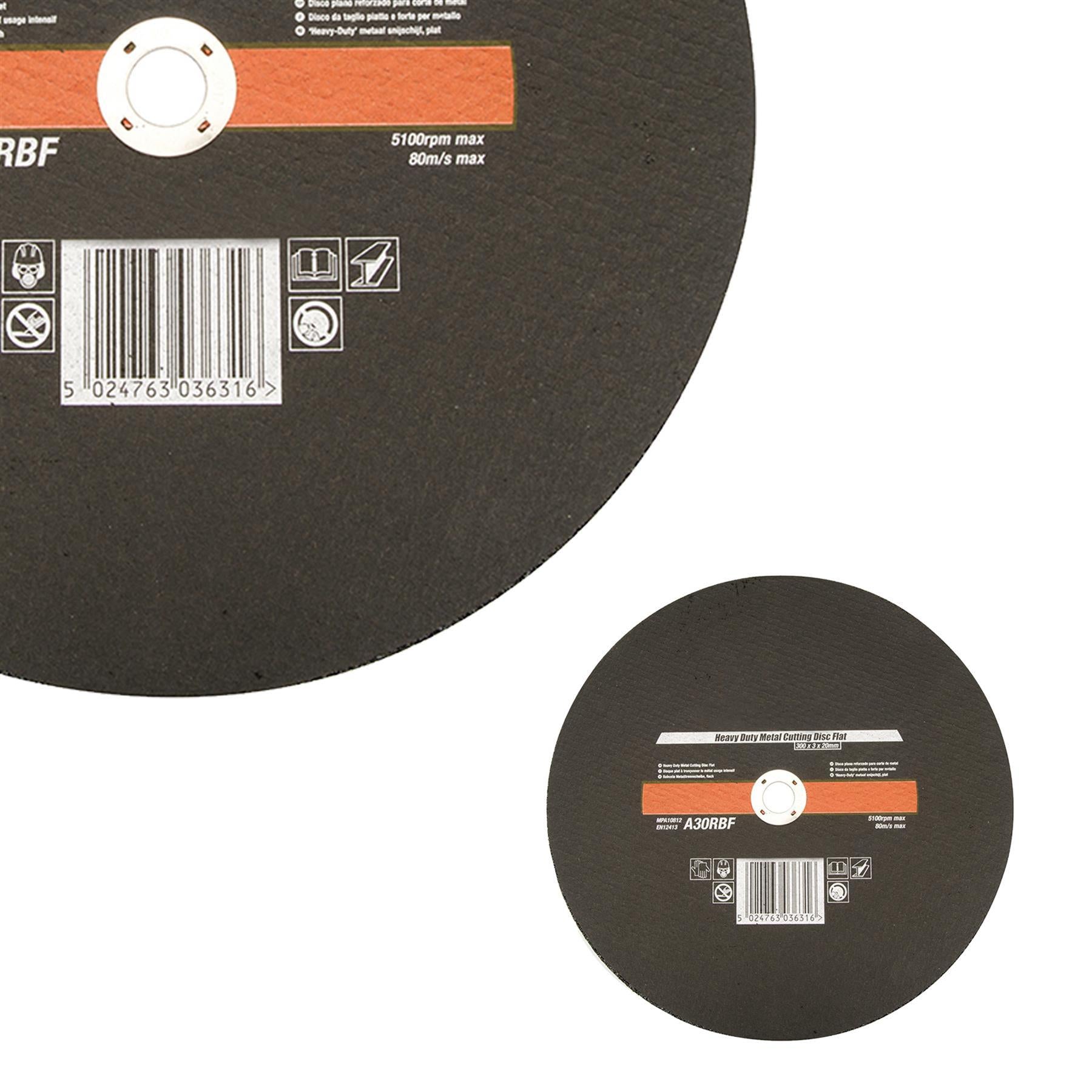 Heavy Duty Metal Slitting Cutting Disc Flat 300 X 3 X 20mm Premium Quality