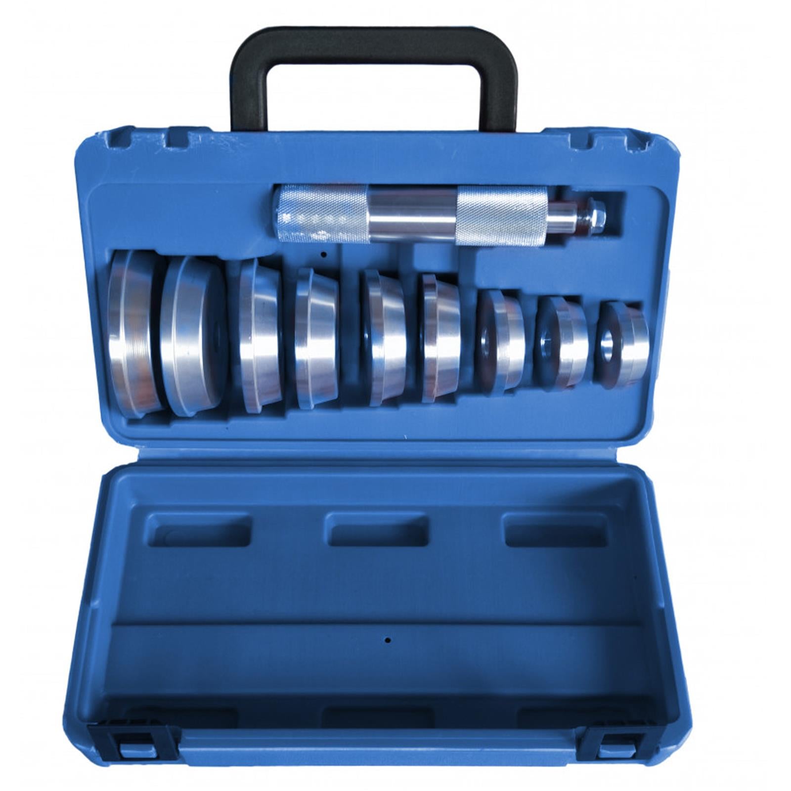 Bluespot Wheel Bearing Race and Seal Driver Set 40mm - 81mm 10pc Aluminium Kit