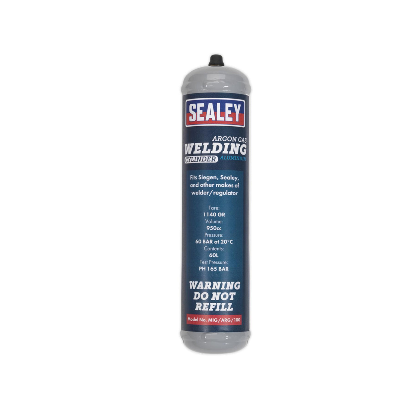 Sealey Gas Cylinder Disposable Argon 60L