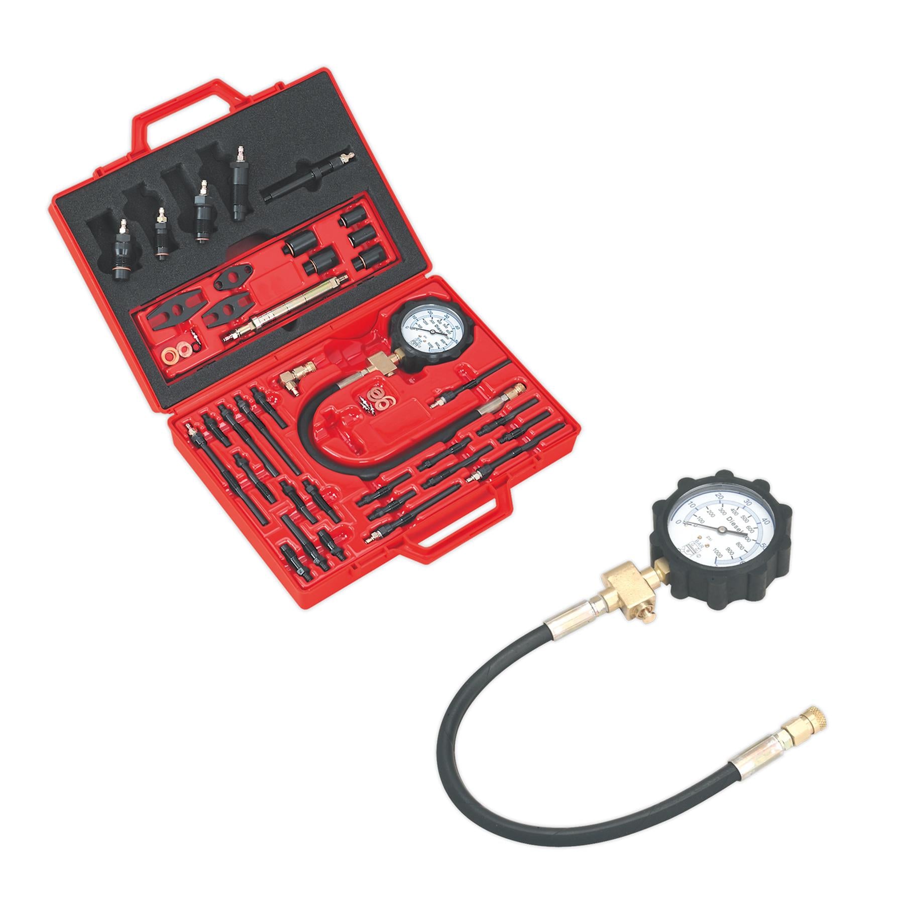 Sealey Diesel Engine Compression Test Kit - Master Storage Case