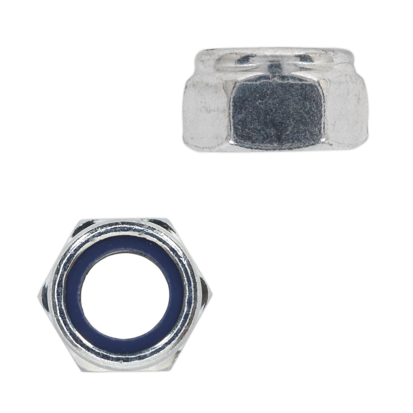 Sealey Nylon Locknut M16 Zinc Pack of 25