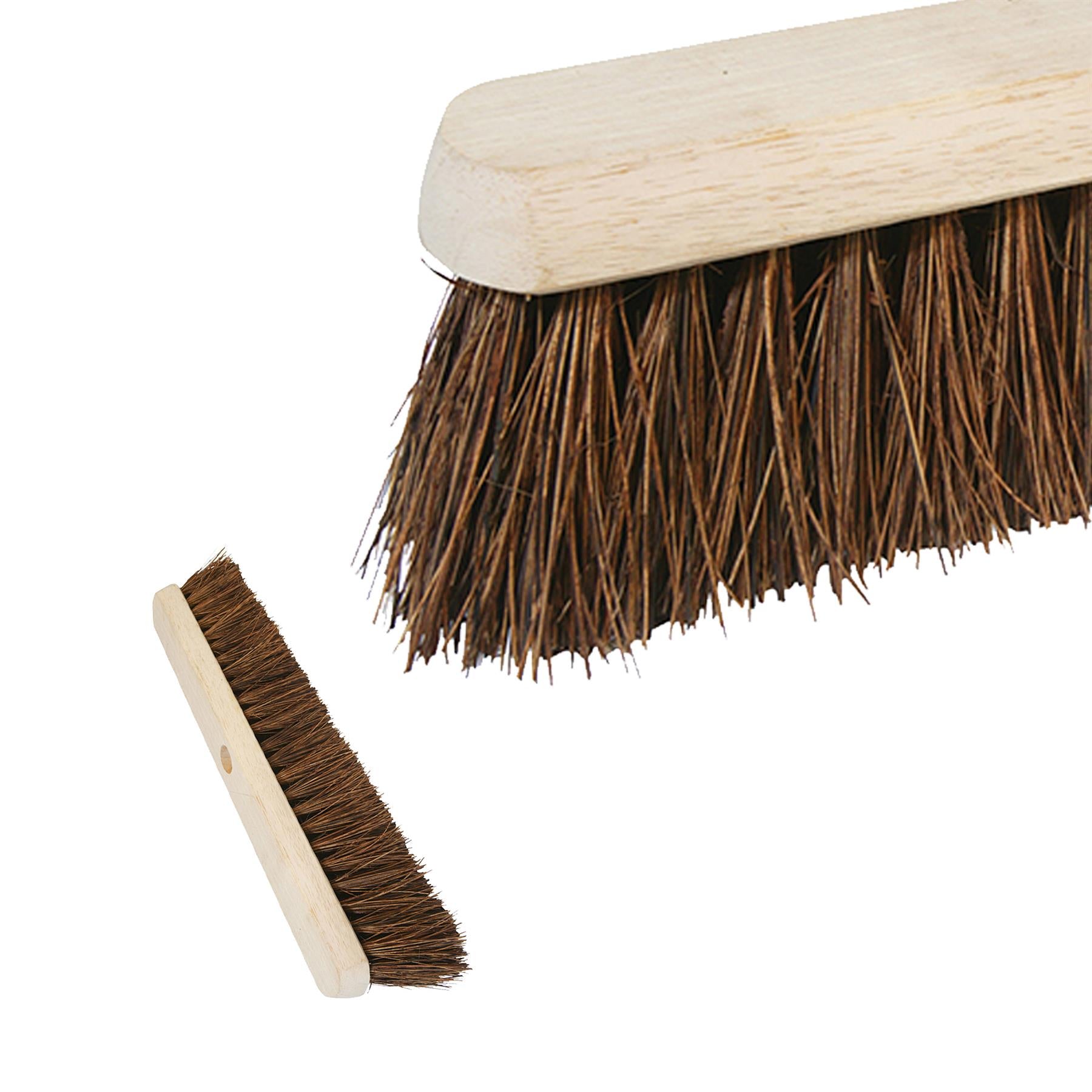 BRUSH BRUSHES BROOM BROOMS HEAD HEADS STIFF COCO BRISTLES SIZES 18"