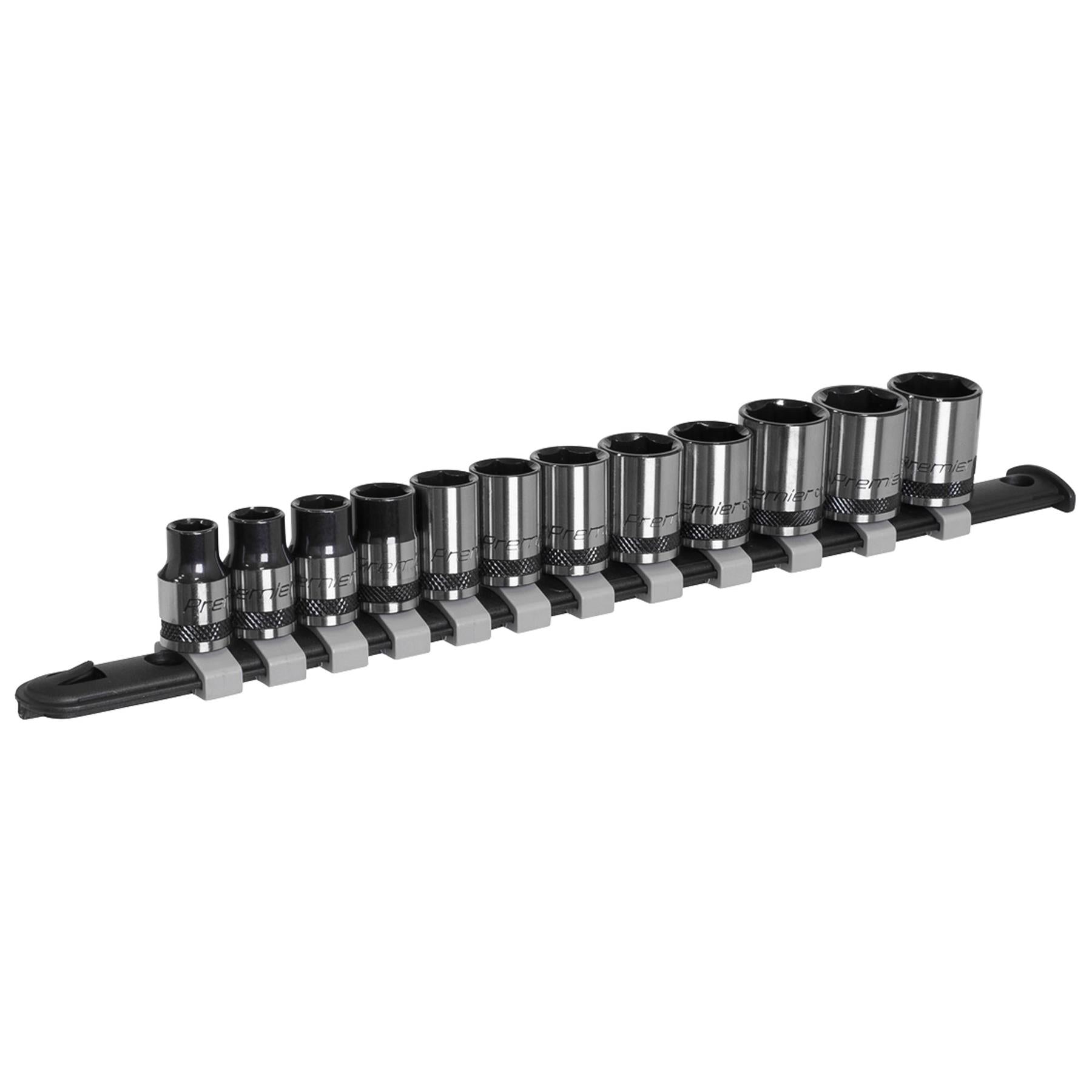 Sealey Socket Set 12pc 3/8"Sq Drive Metric - Black Series