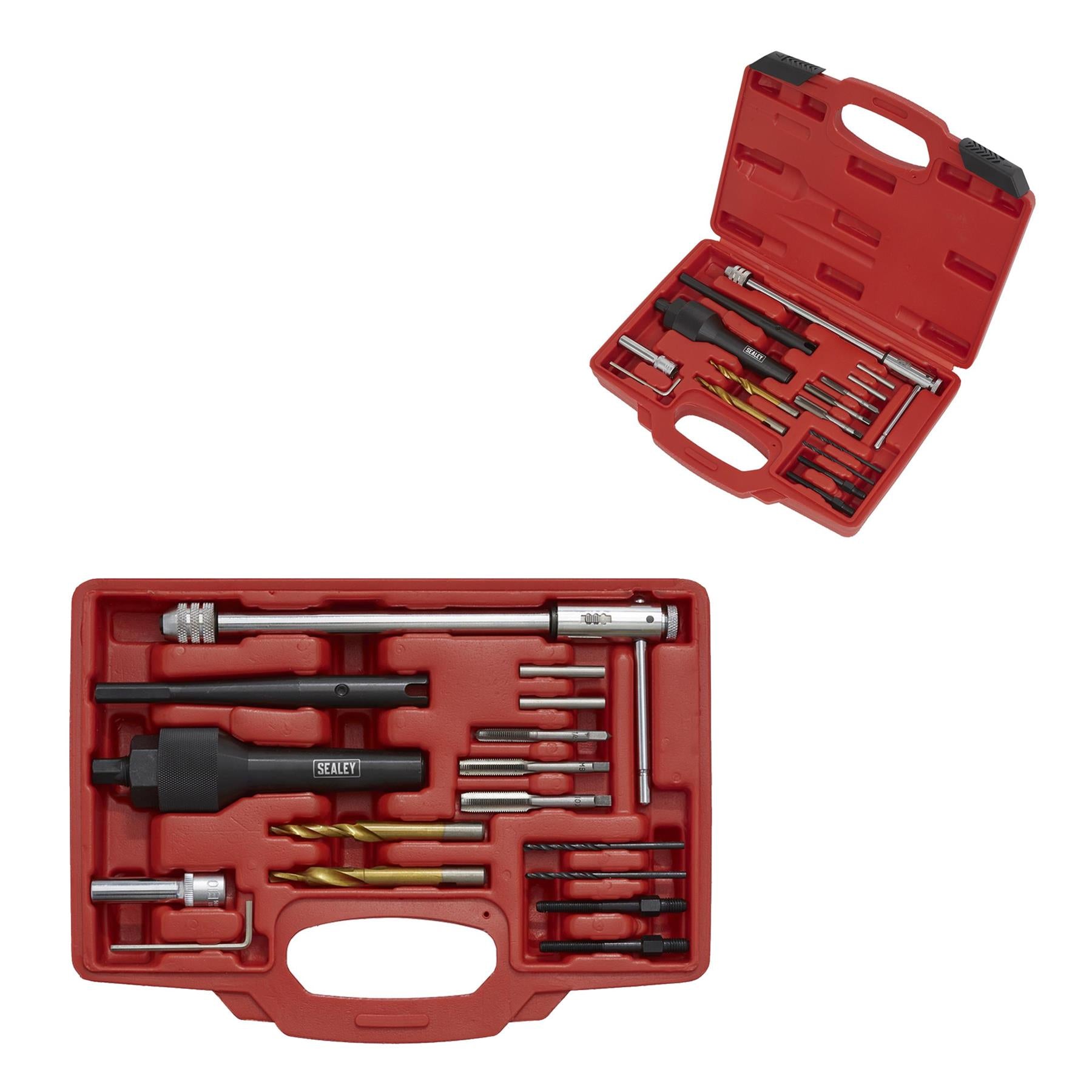 Sealey Damaged Glow Plug Removal Set 8 & 10mm Storage Case