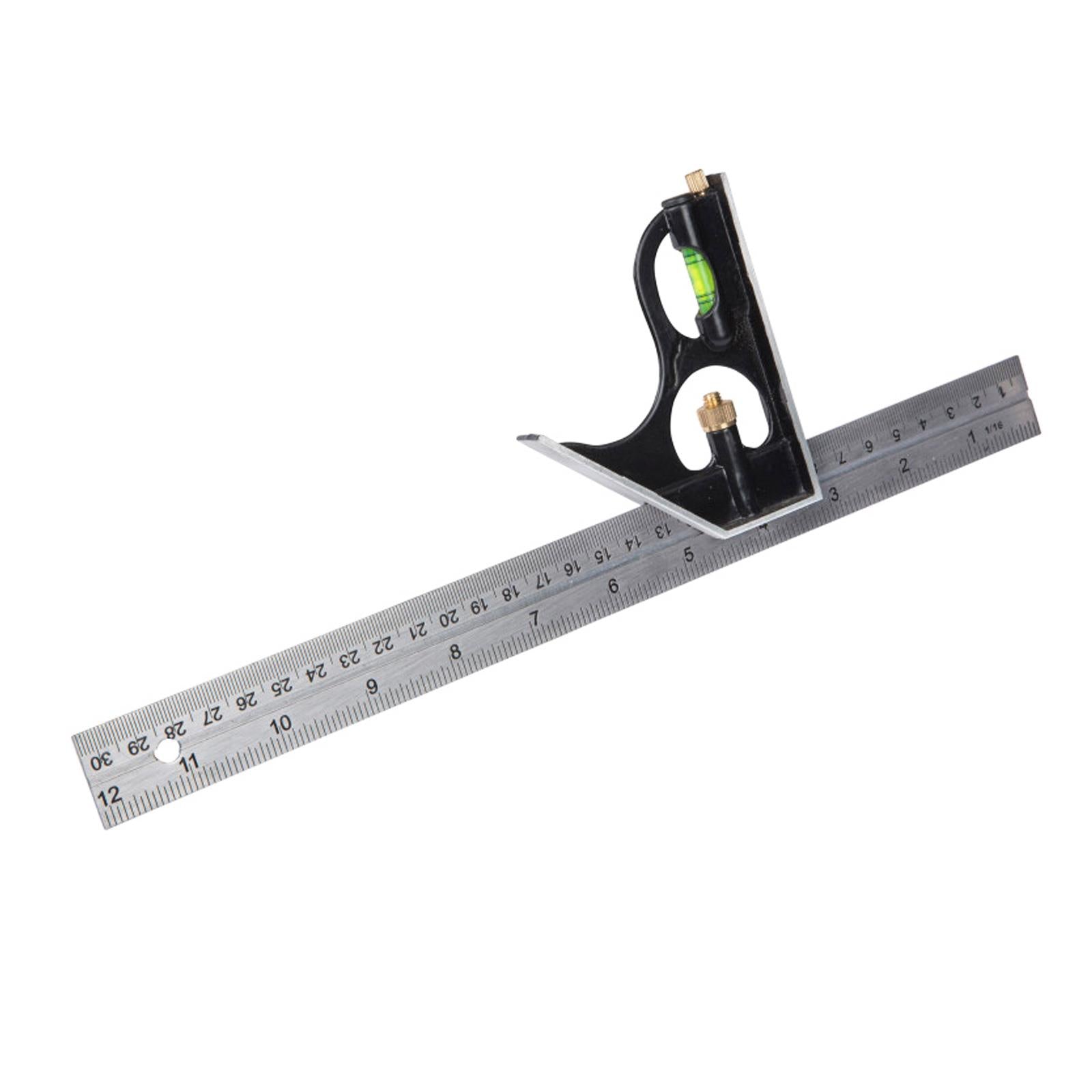 BlueSpot 300mm (12") Adjustable Engineers Combination Square Set Right Angle Ruler