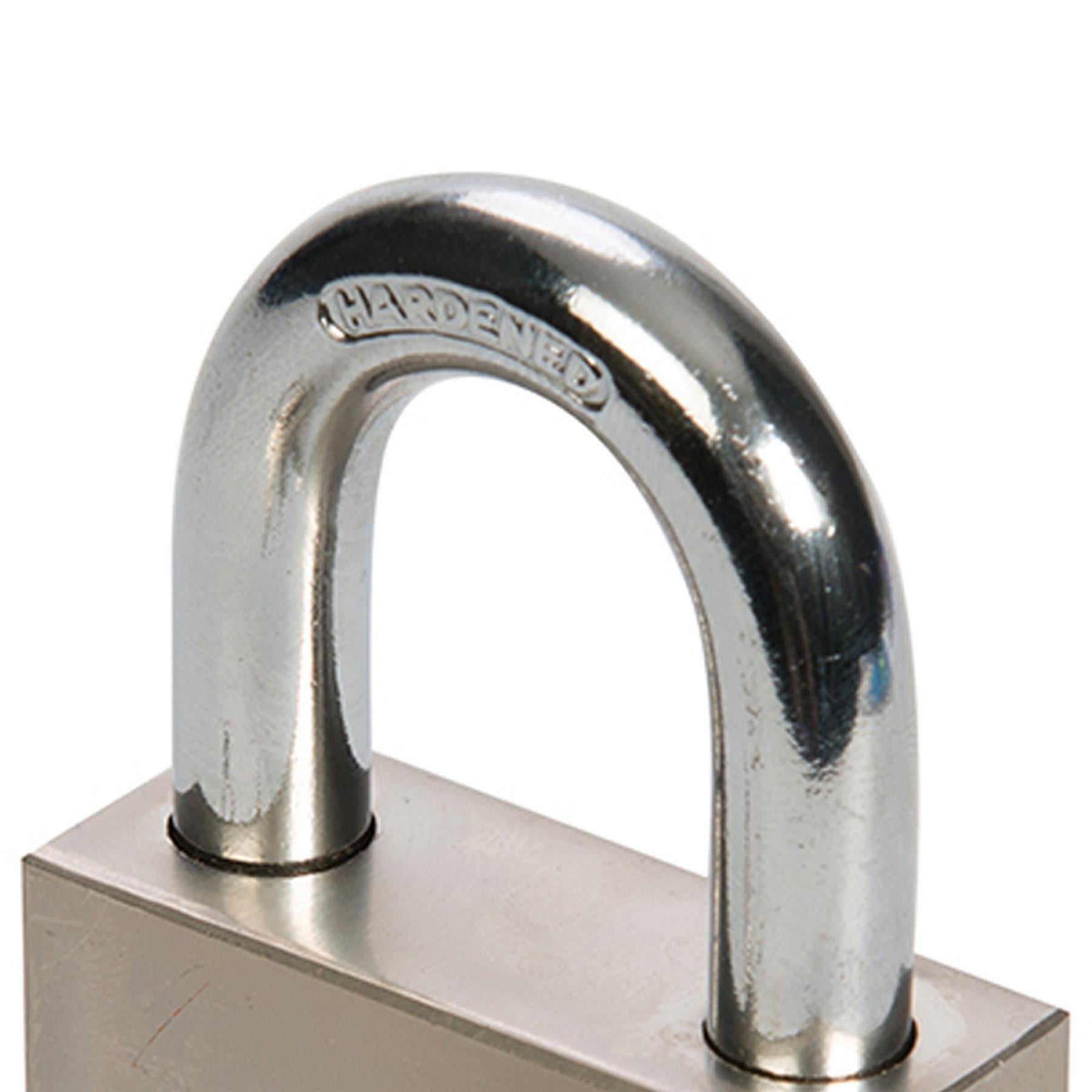 Heavy Duty Steel Padlock - 50mm Strong Home Office Travel Safety Security 3 Keys