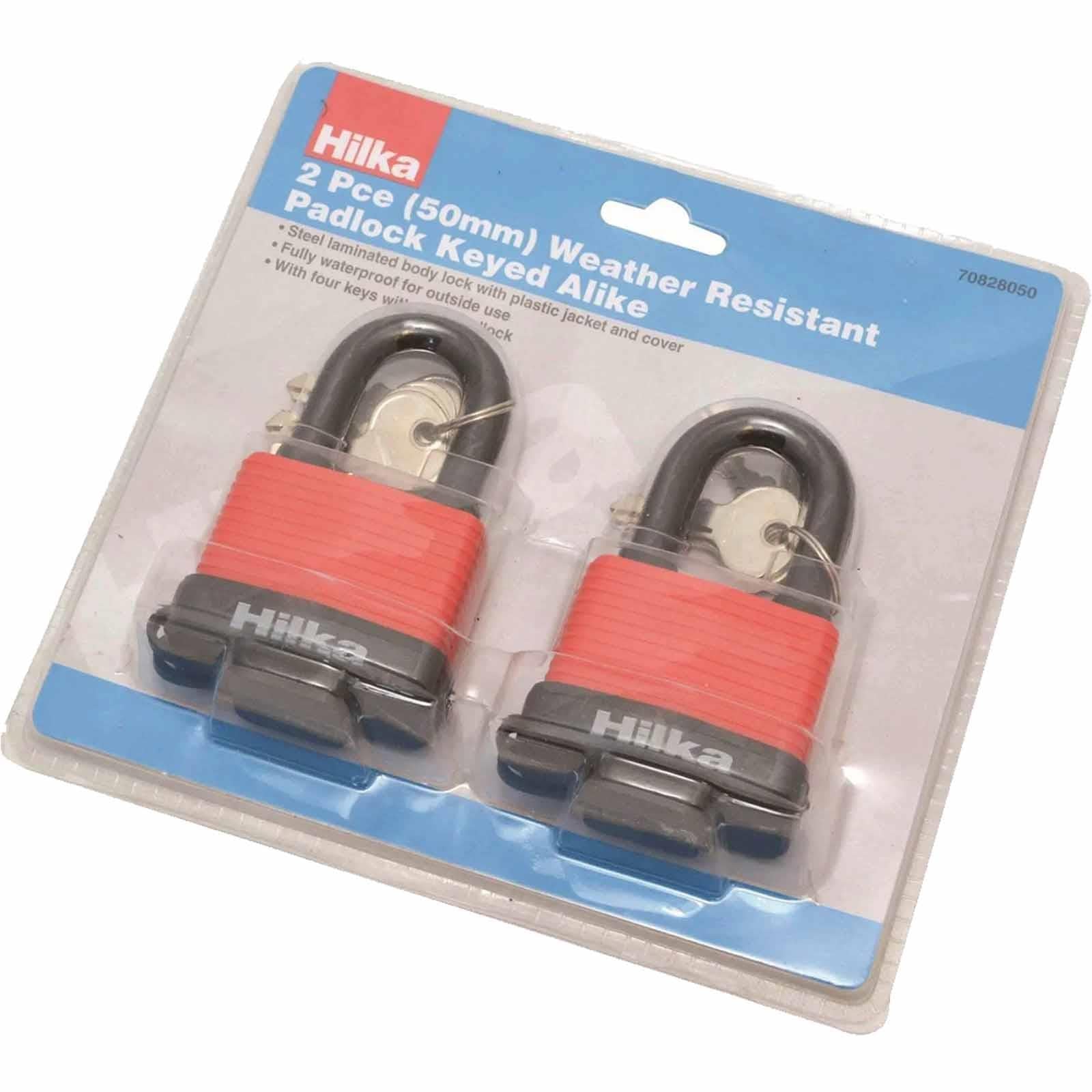 Weather Resistant Padlock Set