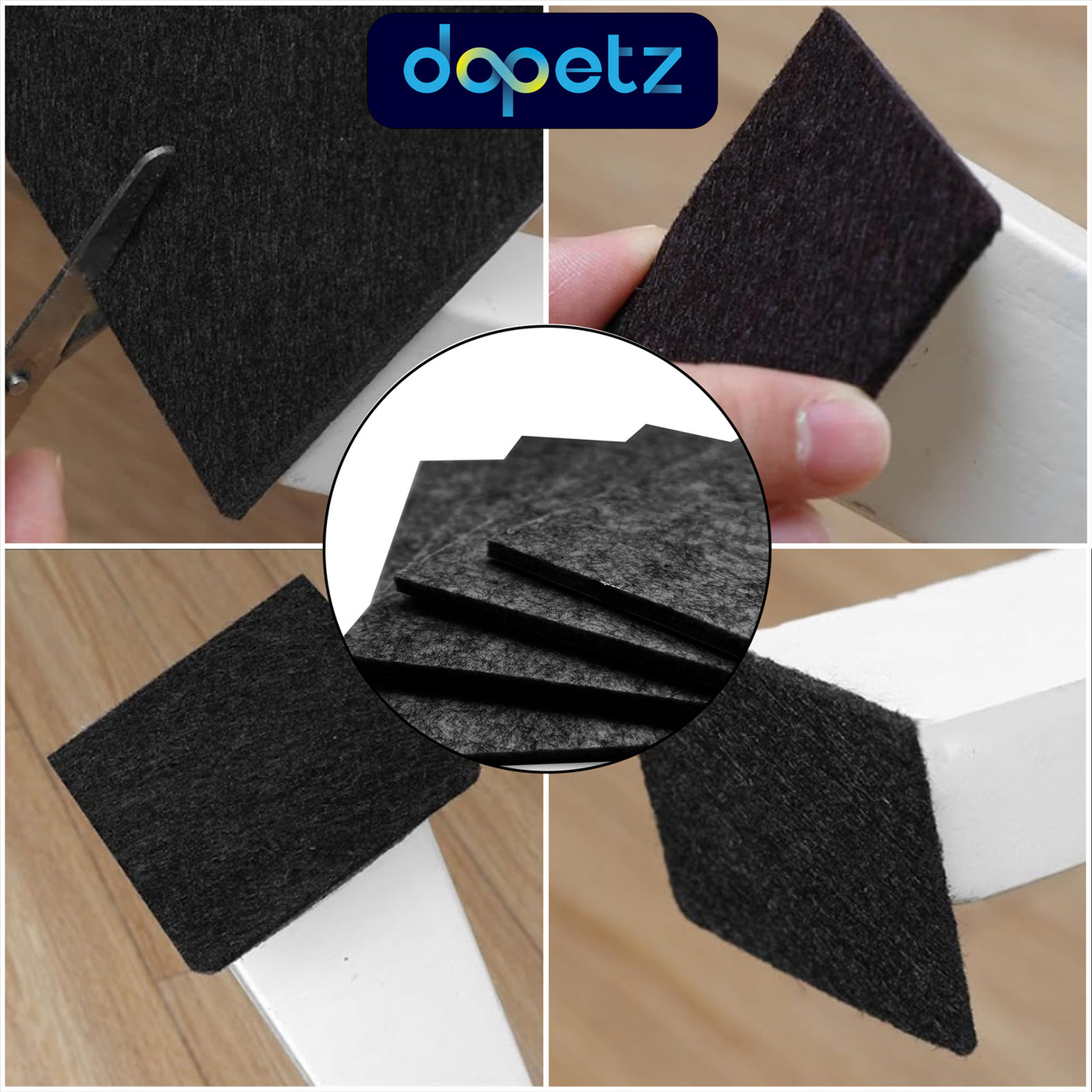 200 pieces of Furniture Felt Pad Cushion Set by Dapetz