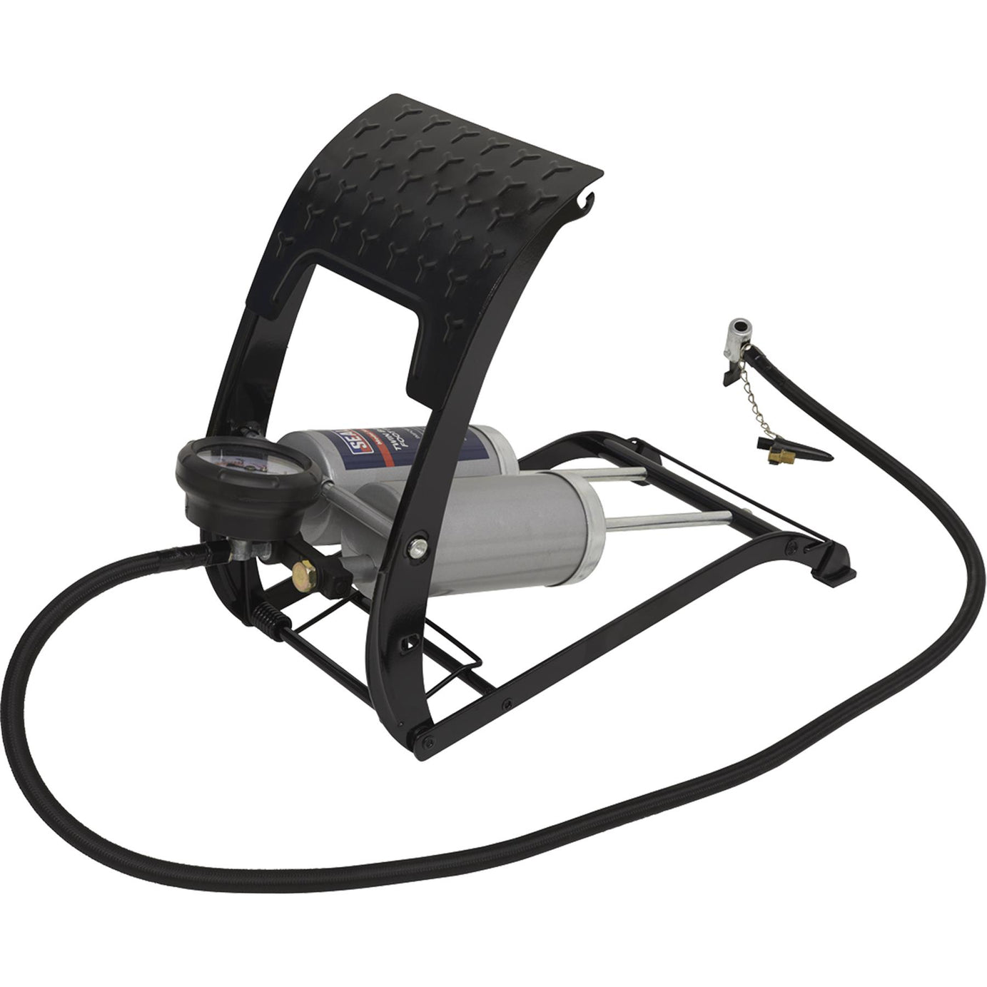 Sealey Foot Pump Twin Barrel