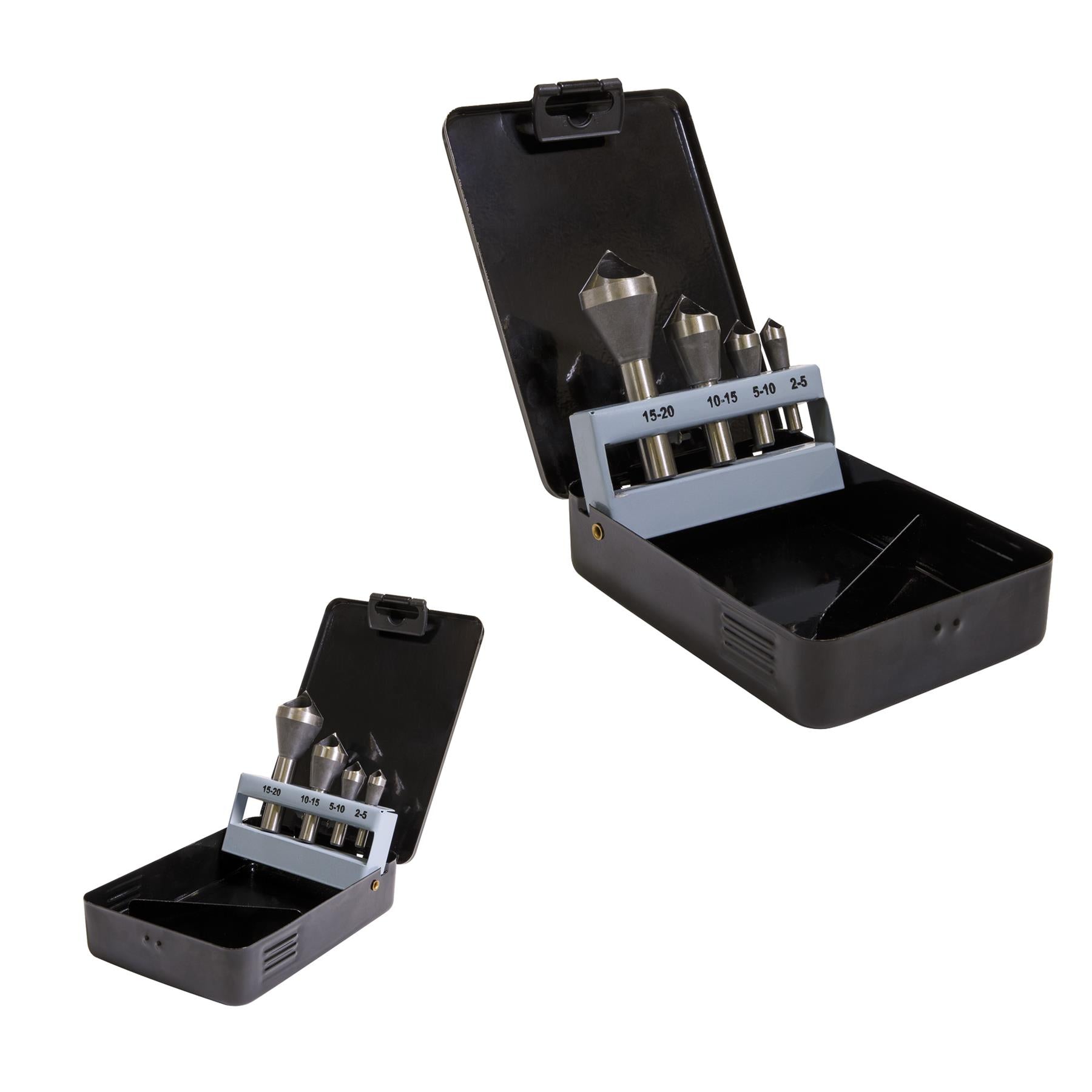 Sealey Slotted Deburring Countersink Drill Bit Set 4pc 90°