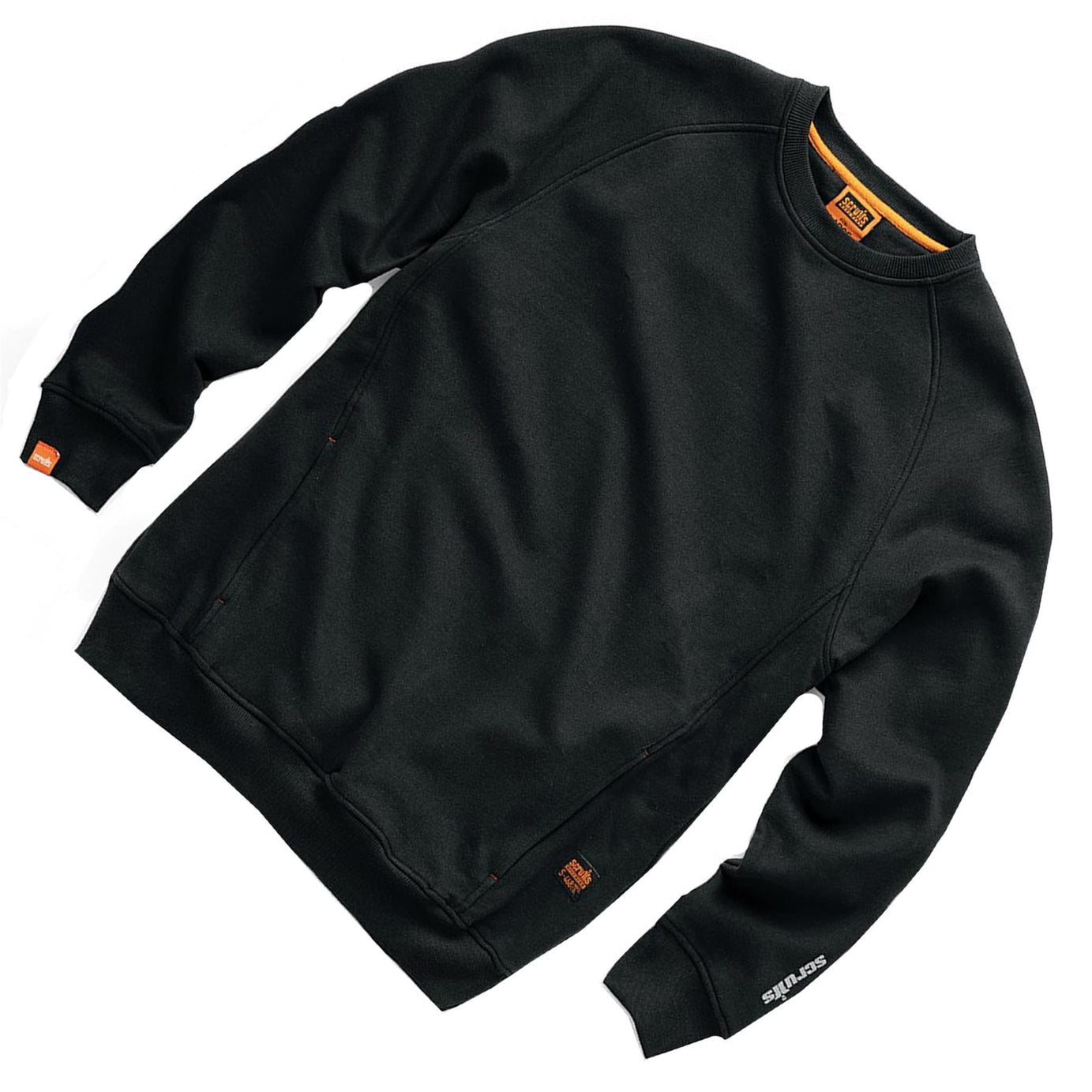 Scruffs Eco Worker Shirt Mens Work Sweatshirt Black L