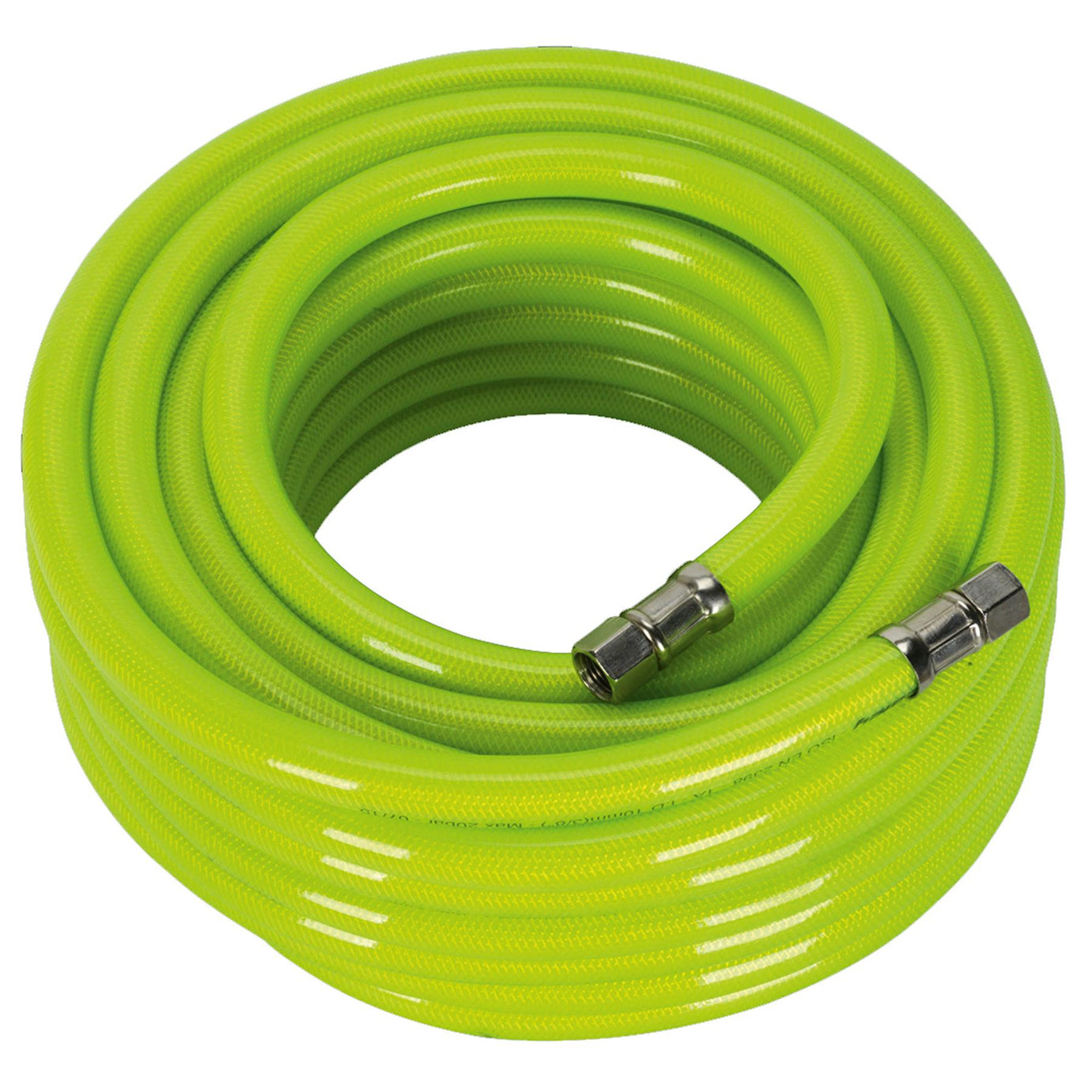 Sealey Air Hose High-Visibility 15m x 10mm with 1/4"BSP Unions