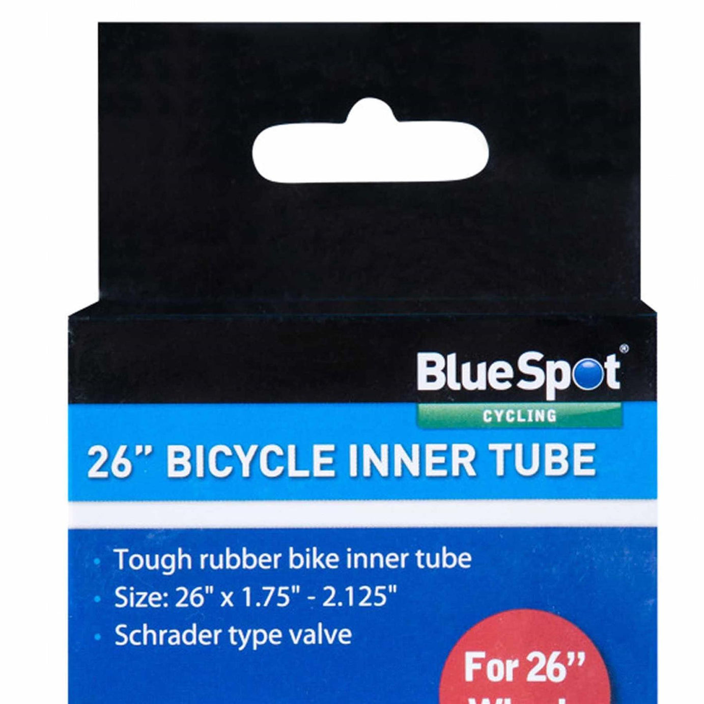 BlueSpot 26" Bike Tyre Inner Tube Bicycle Car Shrader Valve Tubes 1.75" - 2.125"