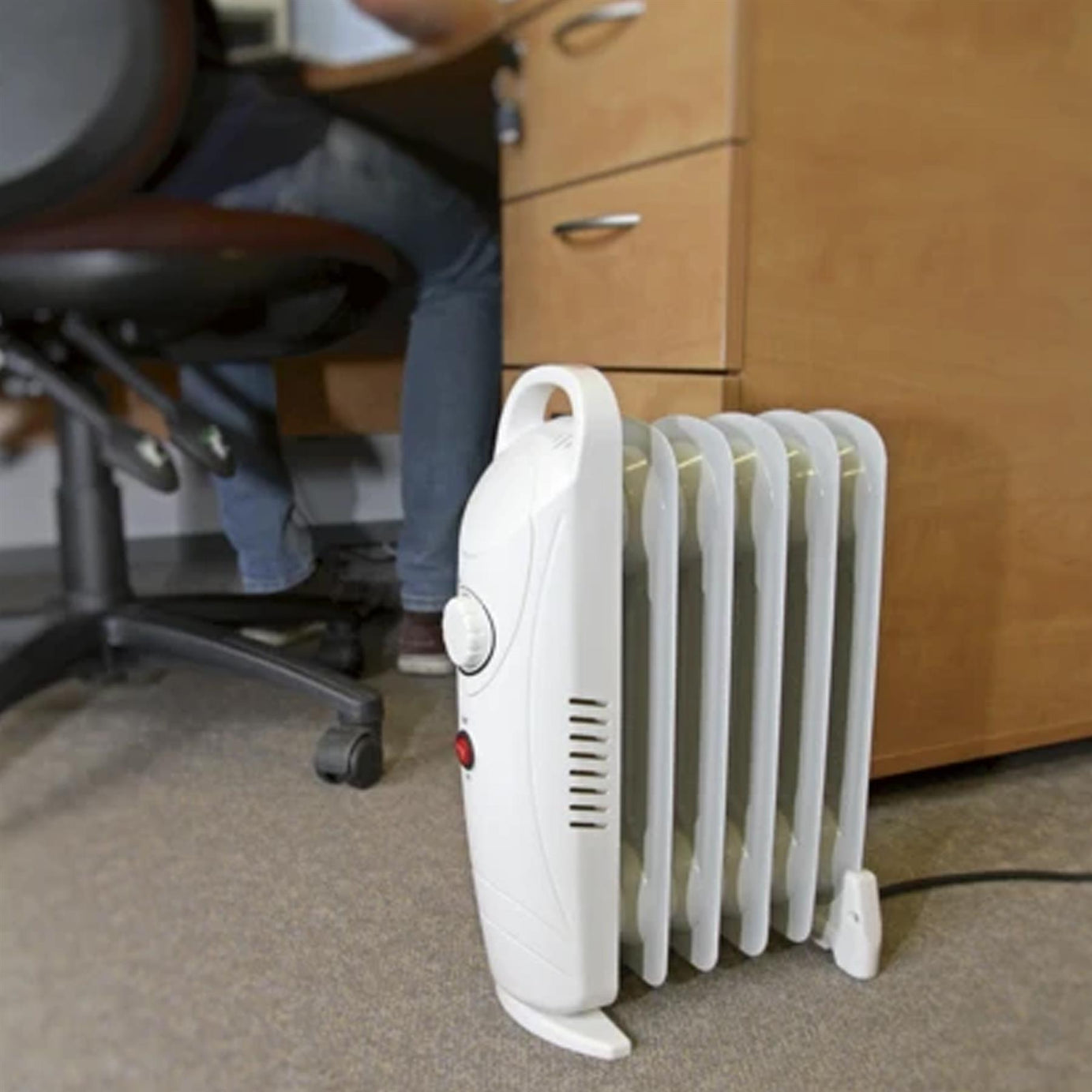 Sealey Oil-Filled Radiator Mini 800W/230V 6 Element