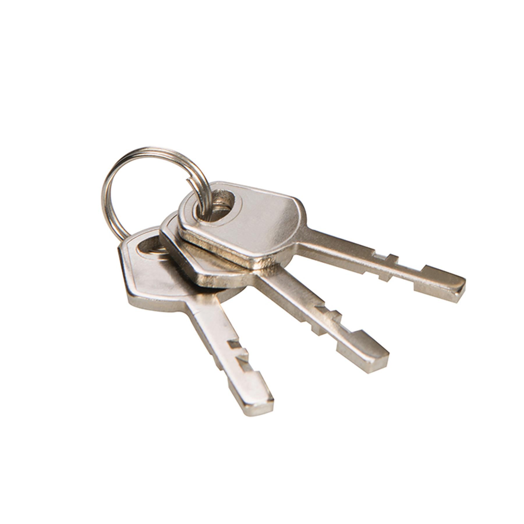 Heavy Duty Steel Padlock - 50mm Strong Home Office Travel Safety Security 3 Keys
