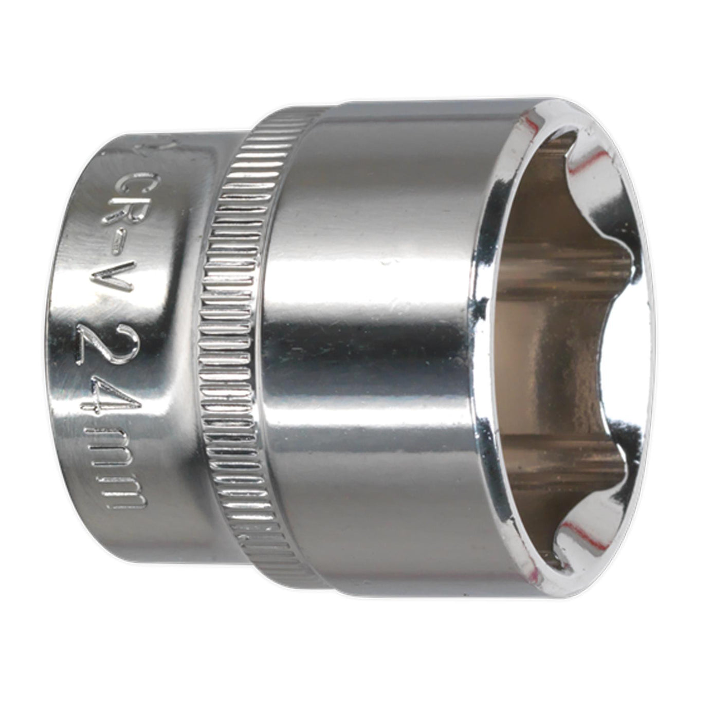 Sealey WallDrive Socket 24mm 3/8"Sq Drive Fully Polished