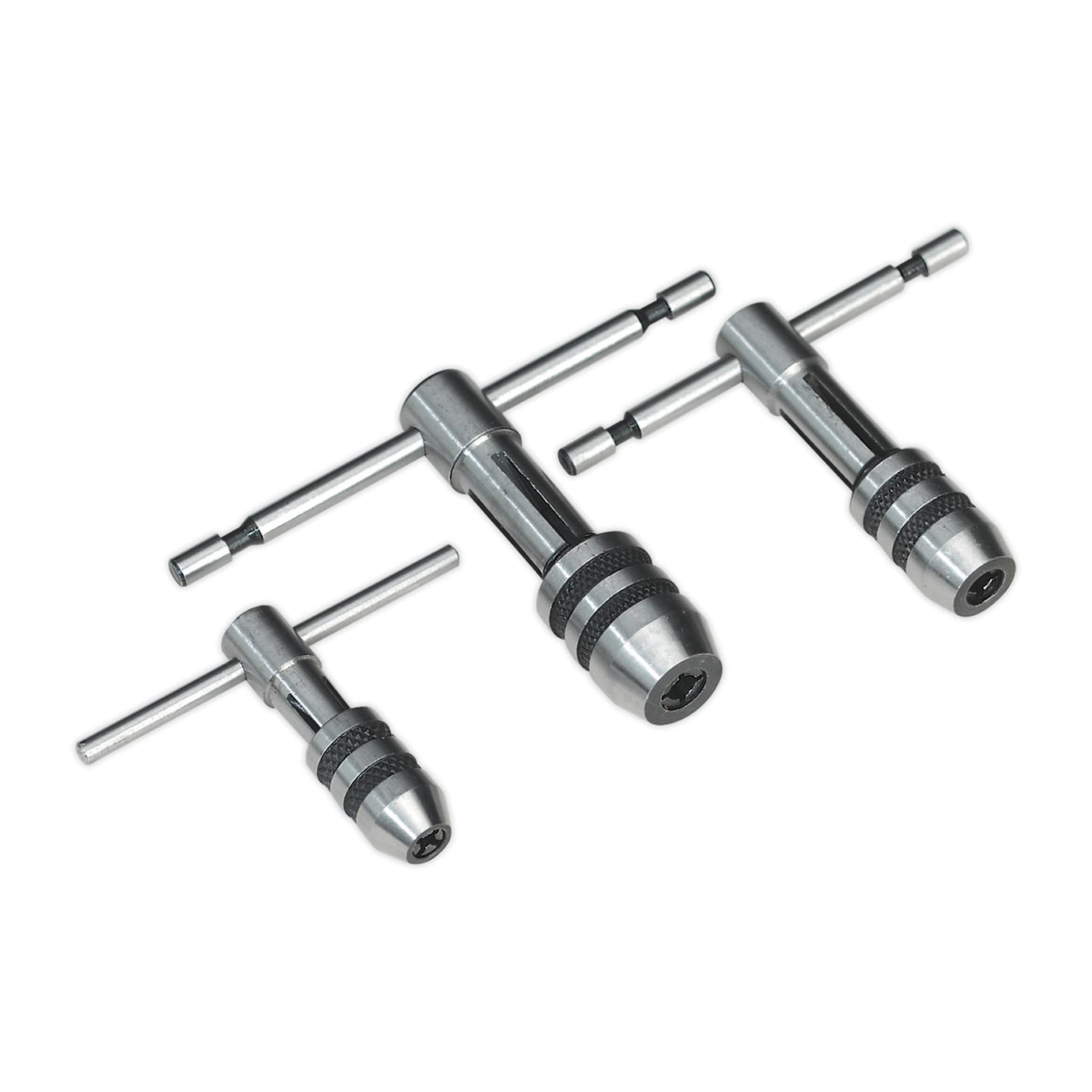 T-Handle Tap Wrench Set 3pc. wrenches for tapping and reaming. Sealey