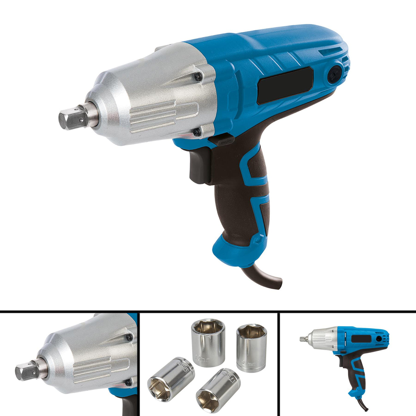 Heavy Duty 400W Electric 1/2" Impact Wrench 230 Volts Torque Socket Power Tool