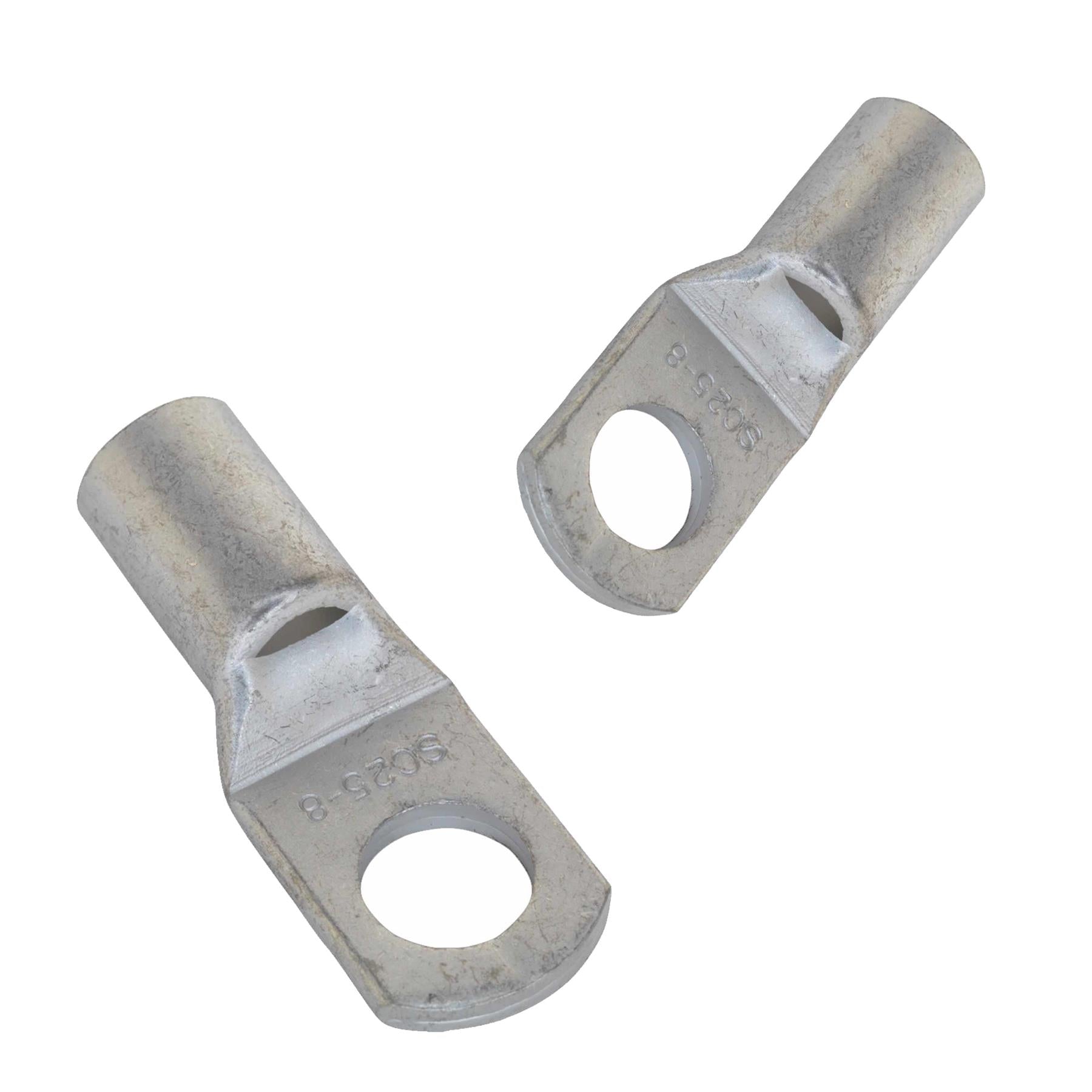 Copper Lug Terminal 25mm x 8mm Pack of 10. Sealey