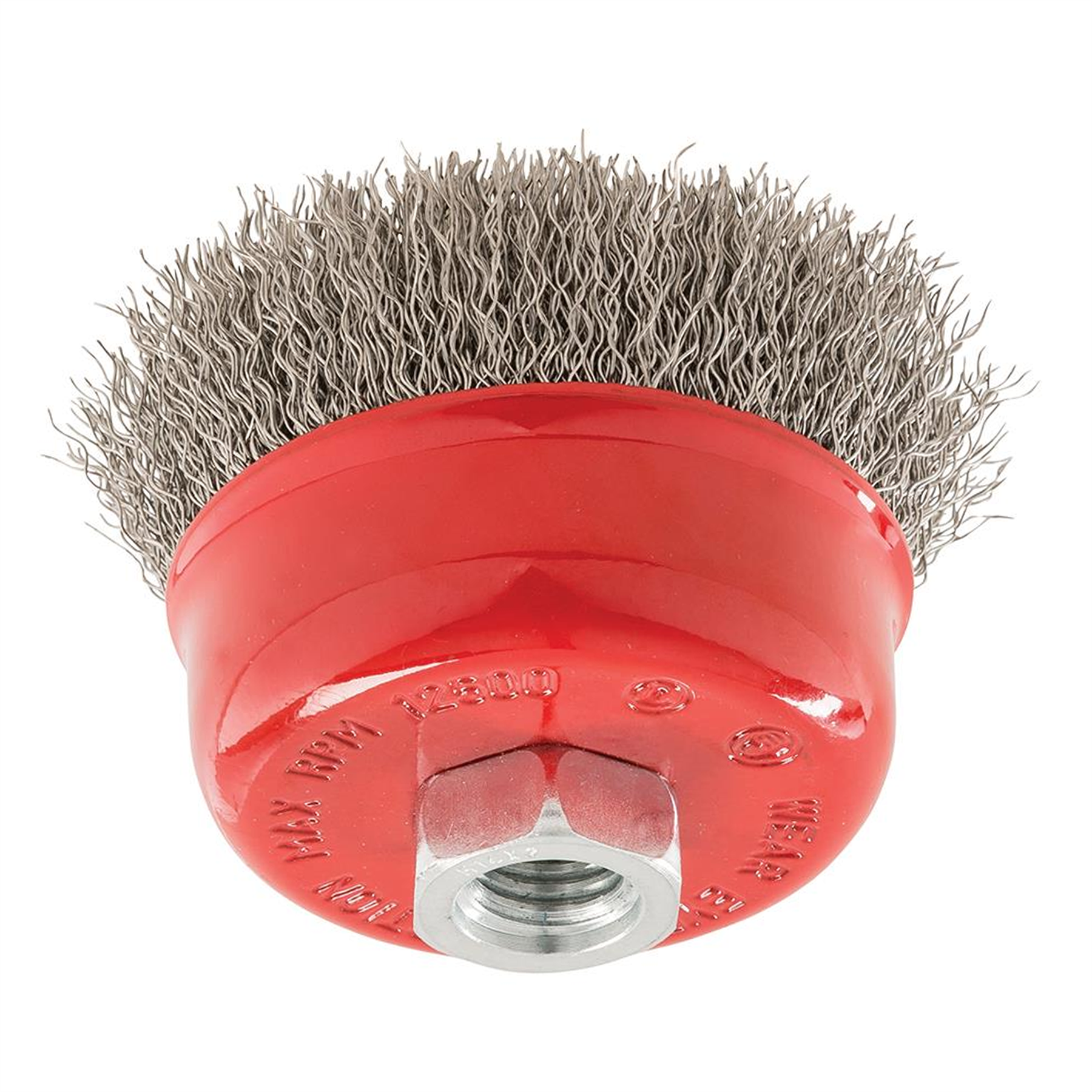 Stainless Steel Crimp Cup 75mm Wire Brush M14 Rust Removal Heavy Duty Kit