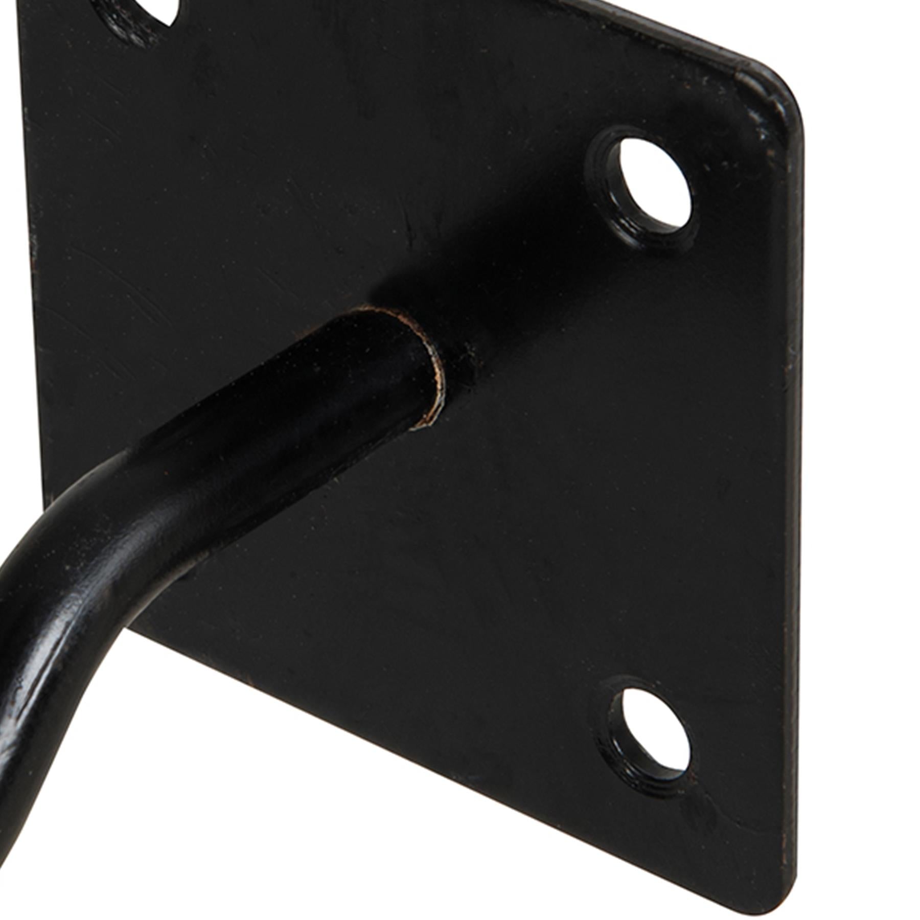 Chain Plate Hook 50mm X 50mm Black Corrosion Resistant Weatherproof