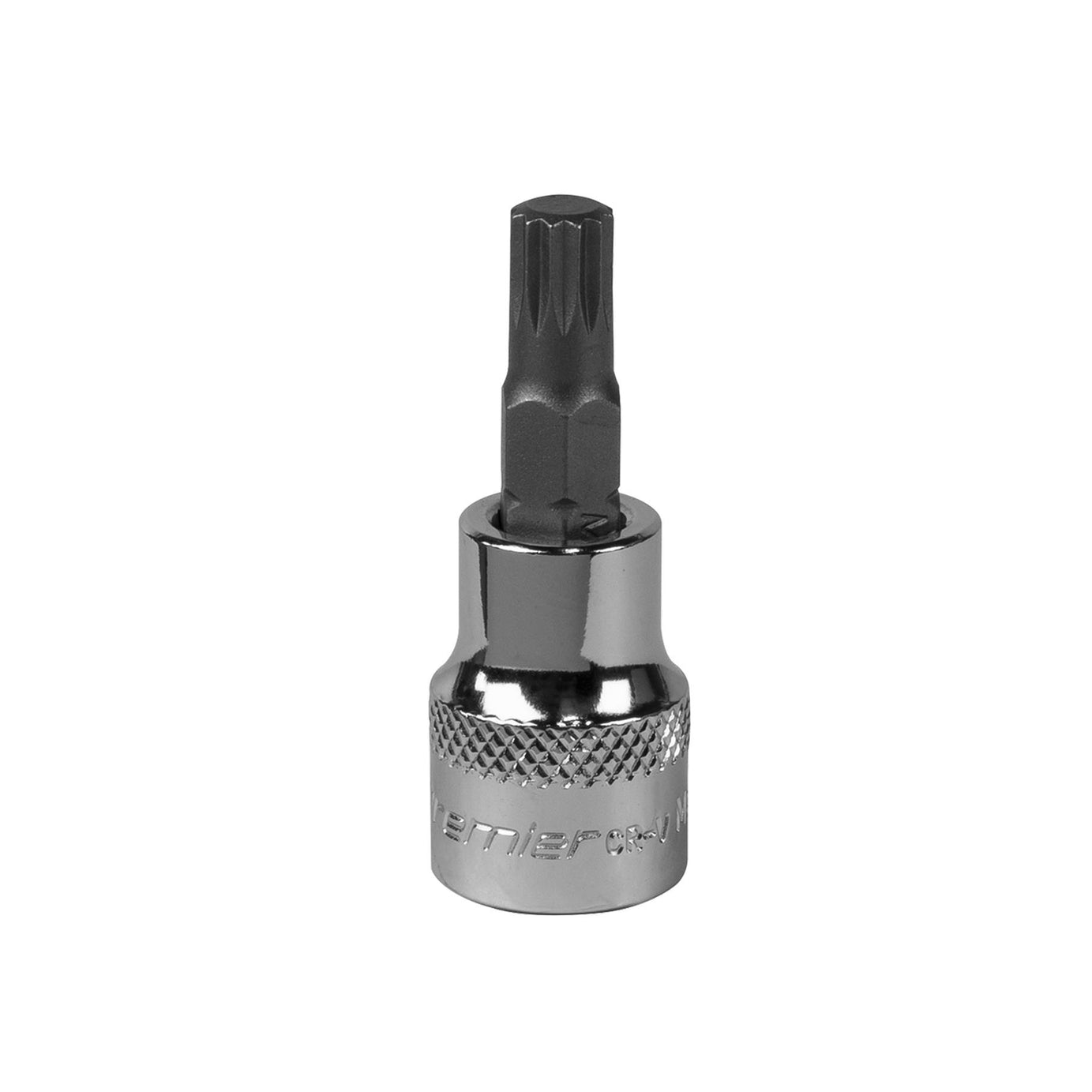 Sealey Spline Socket Bit M8 3/8"Sq Drive  Chrome Vanadium Steel